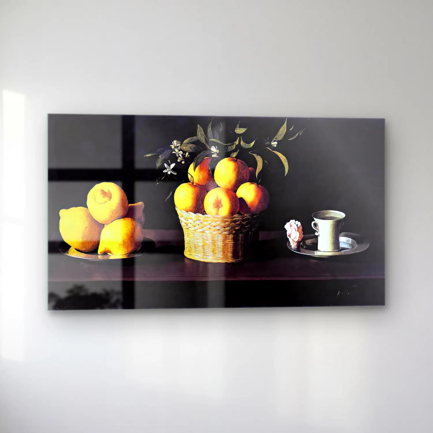 Francisco de Zurbarán – Still-life with Lemons, Oranges and Rose cam tablo — sol açıdan görünüm