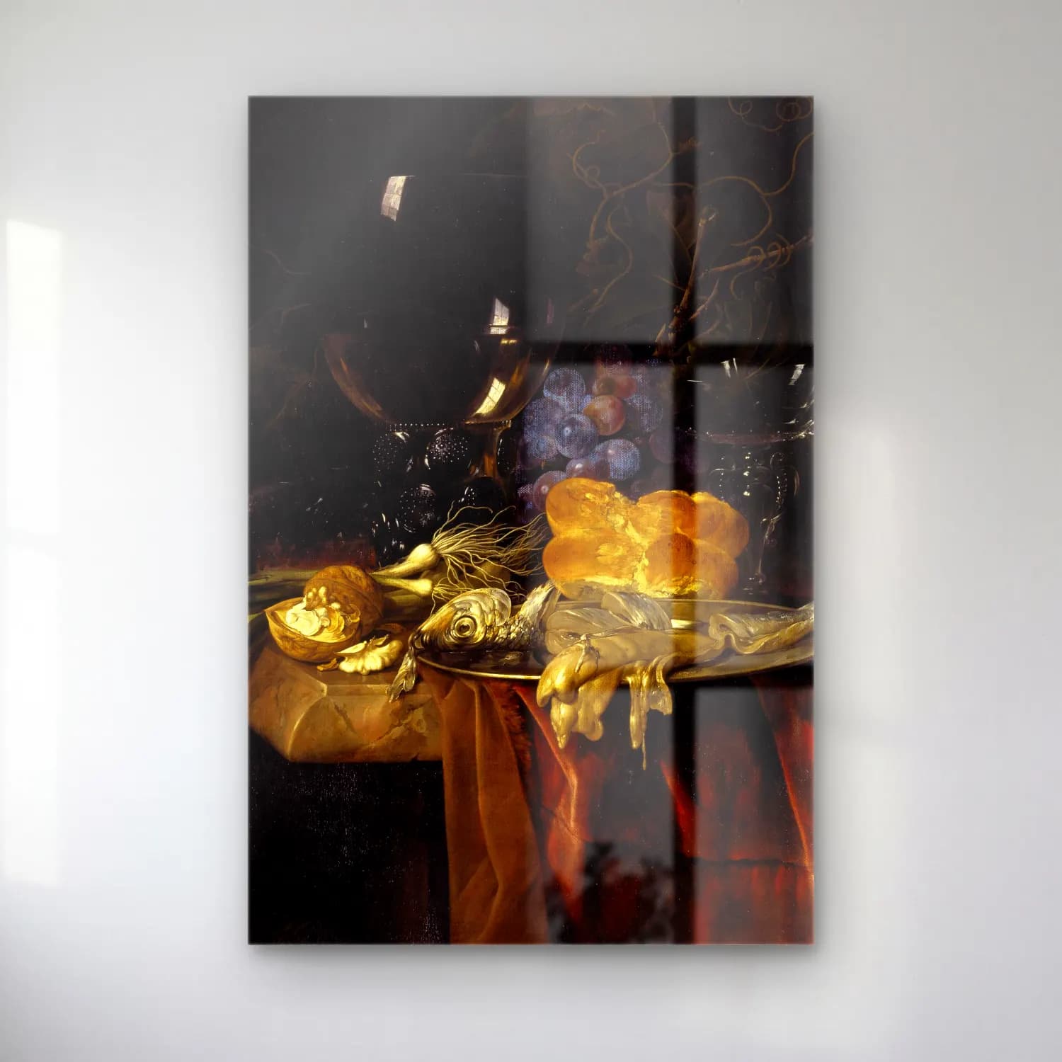 Willem van Aelst – Das Frühstück cam tablo — Willem van Aelst – Das Frühstück — yağlı boya meyveli natürmort