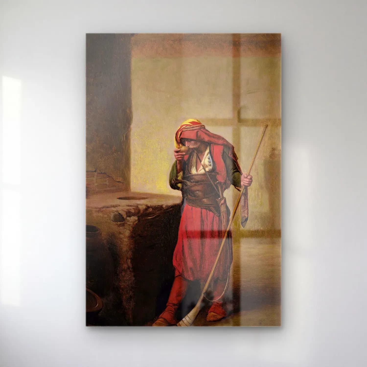 Jean-Léon Gérôme – Arnaut Drinking cam tablo — Jean-Léon Gérôme – Arnaut Drinking — yağlı boya erkek portresi