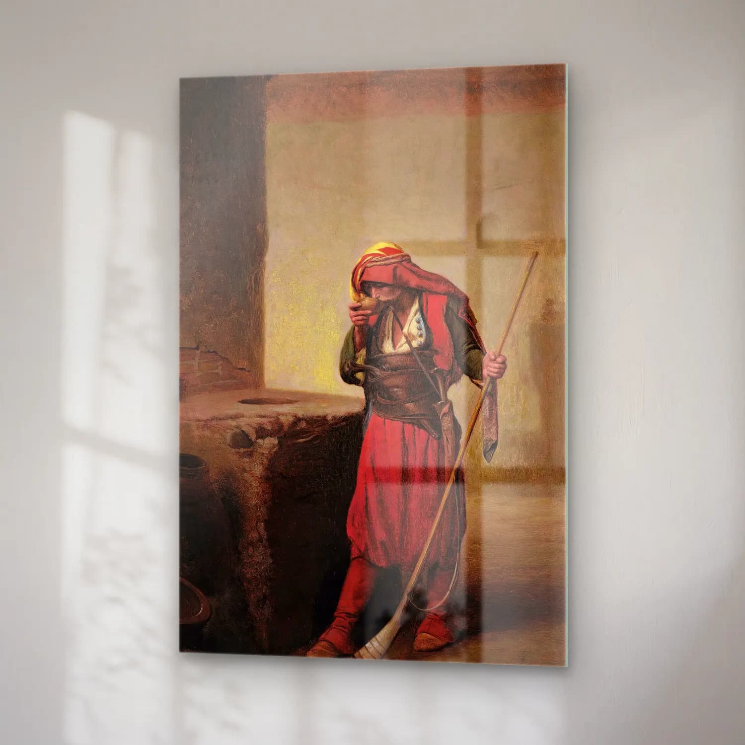Jean-Léon Gérôme – Arnaut Drinking cam tablo — sağ açıdan görünüm