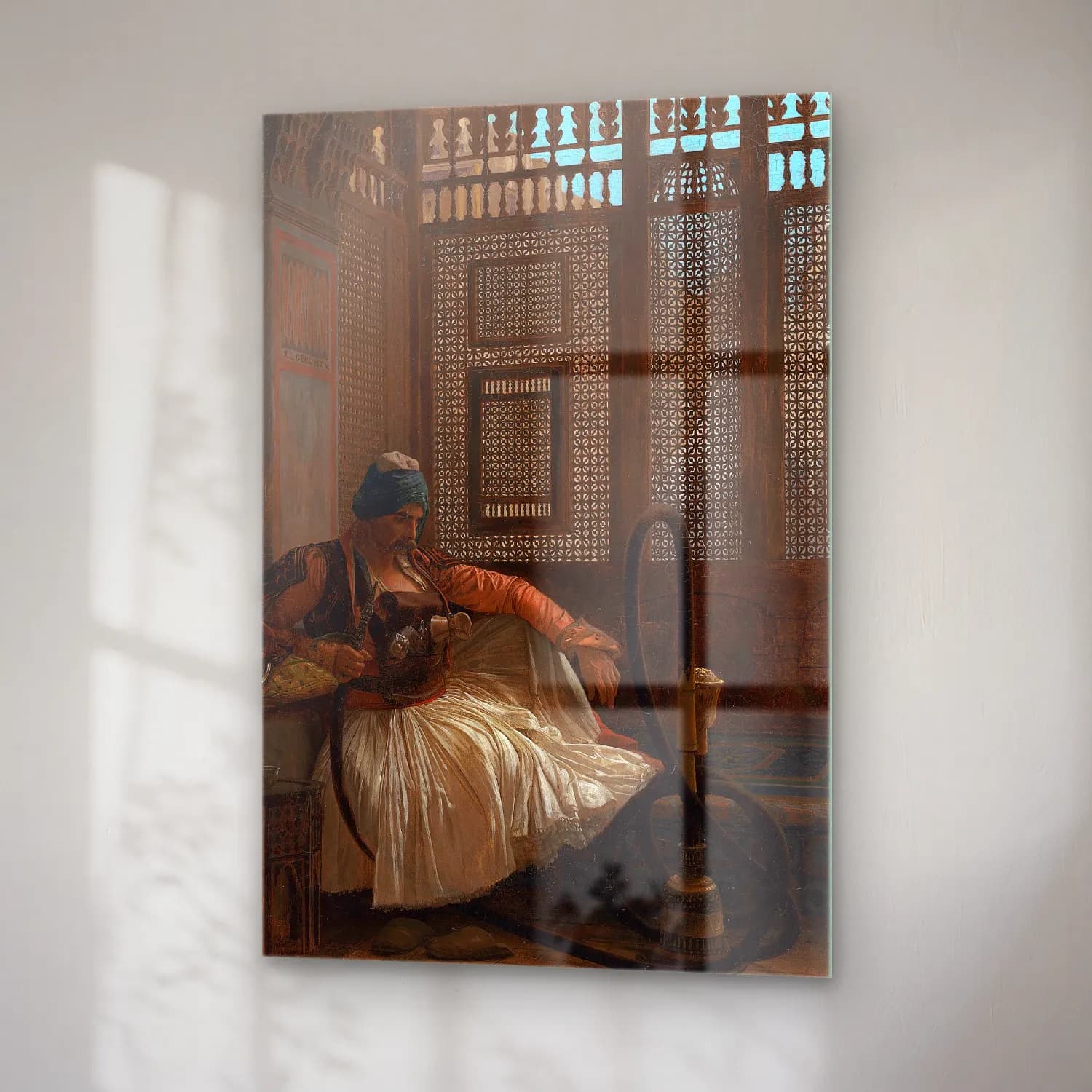Jean-Léon Gérôme – Arnaut fumant cam tablo — sağ açıdan görünüm