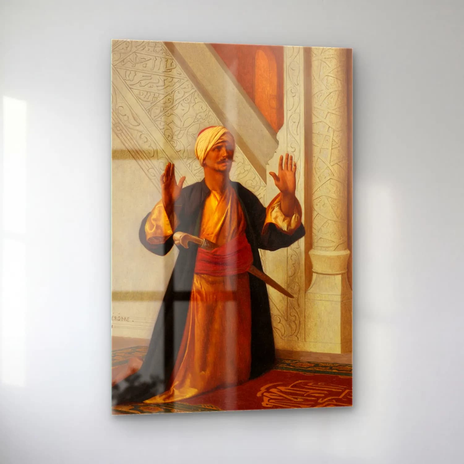 Jean-Léon Gérôme – At Prayer cam tablo — sol açıdan görünüm
