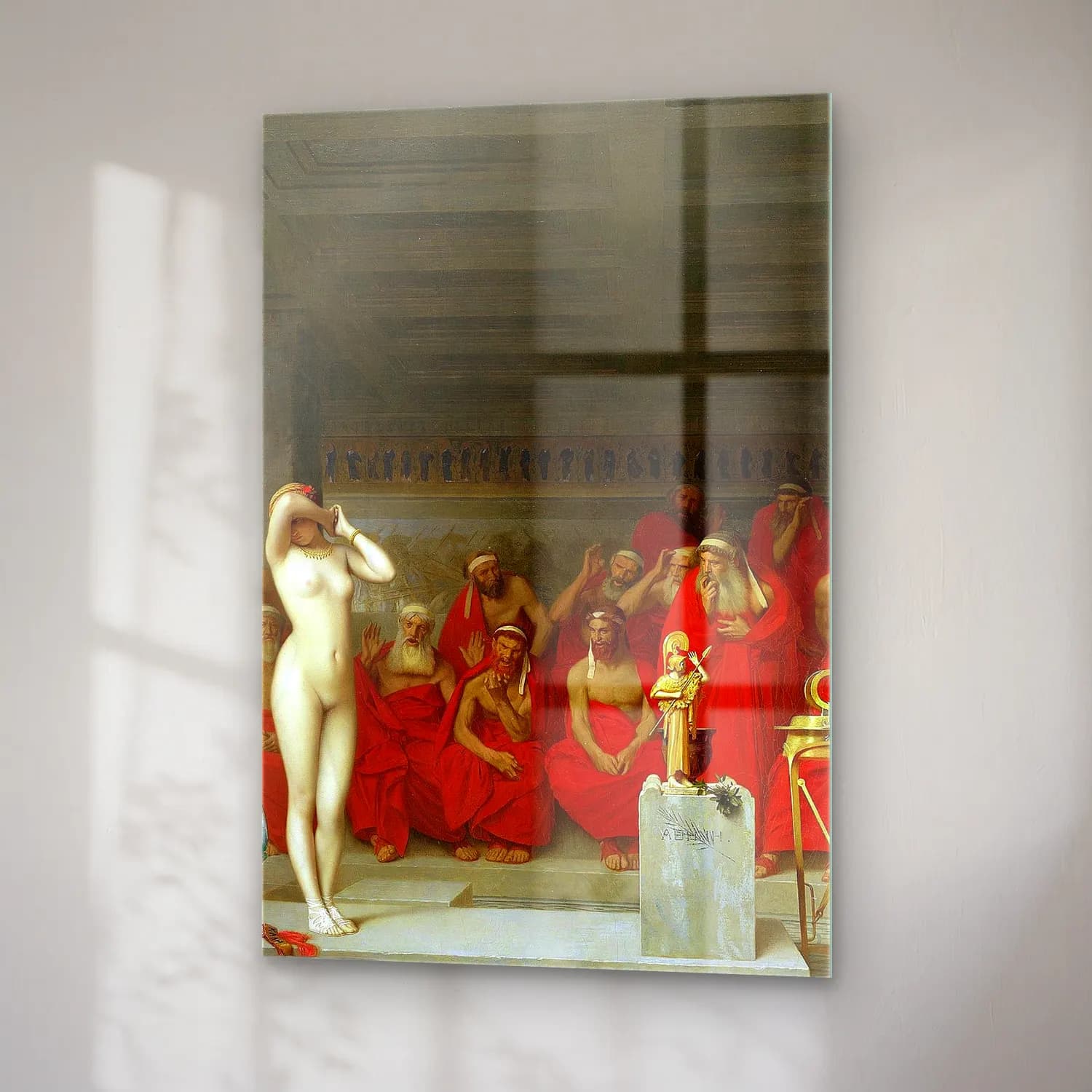 Jean-Léon Gérôme – Phryne revealed before the Areopagus cam tablo — sağ açıdan görünüm
