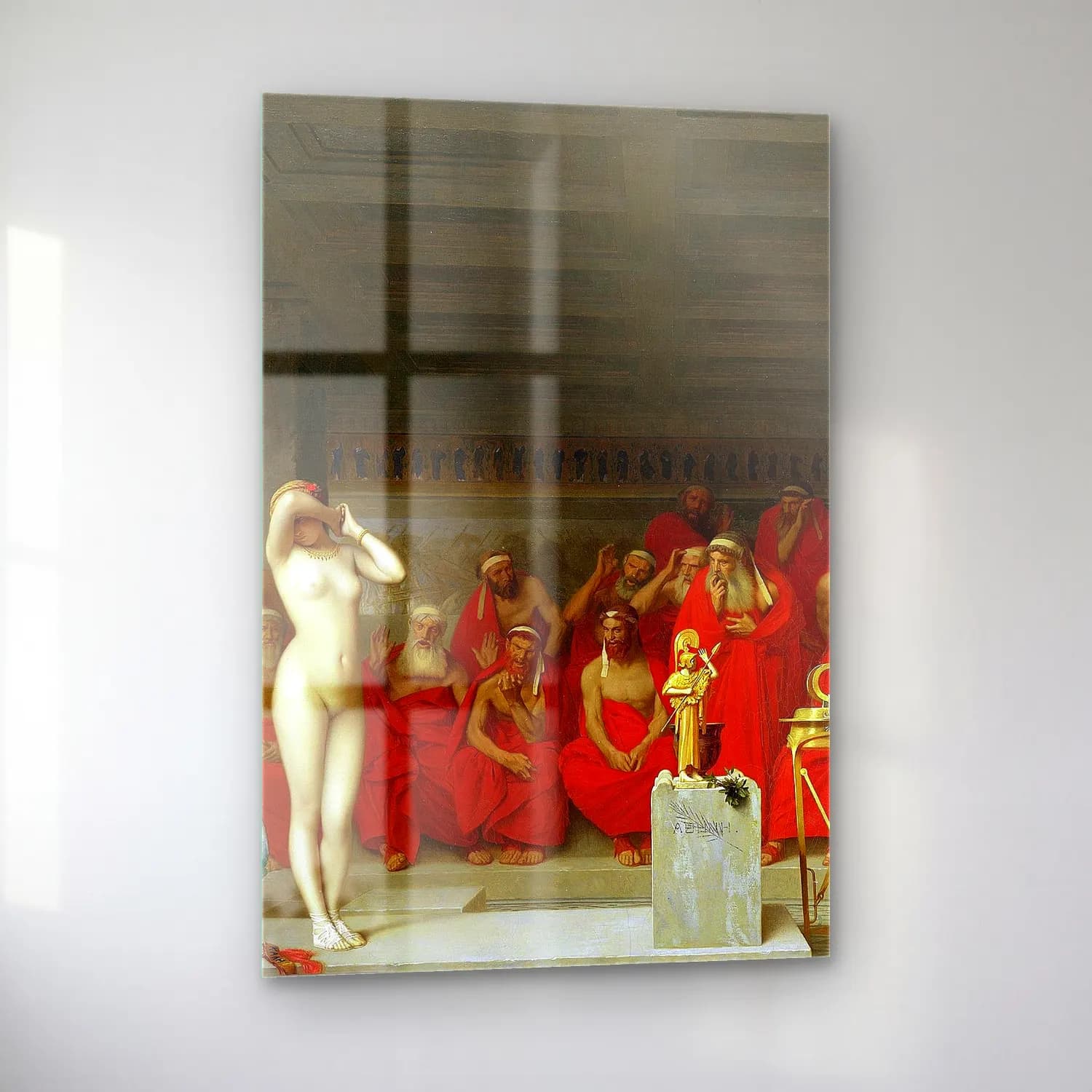 Jean-Léon Gérôme – Phryne revealed before the Areopagus cam tablo — sol açıdan görünüm