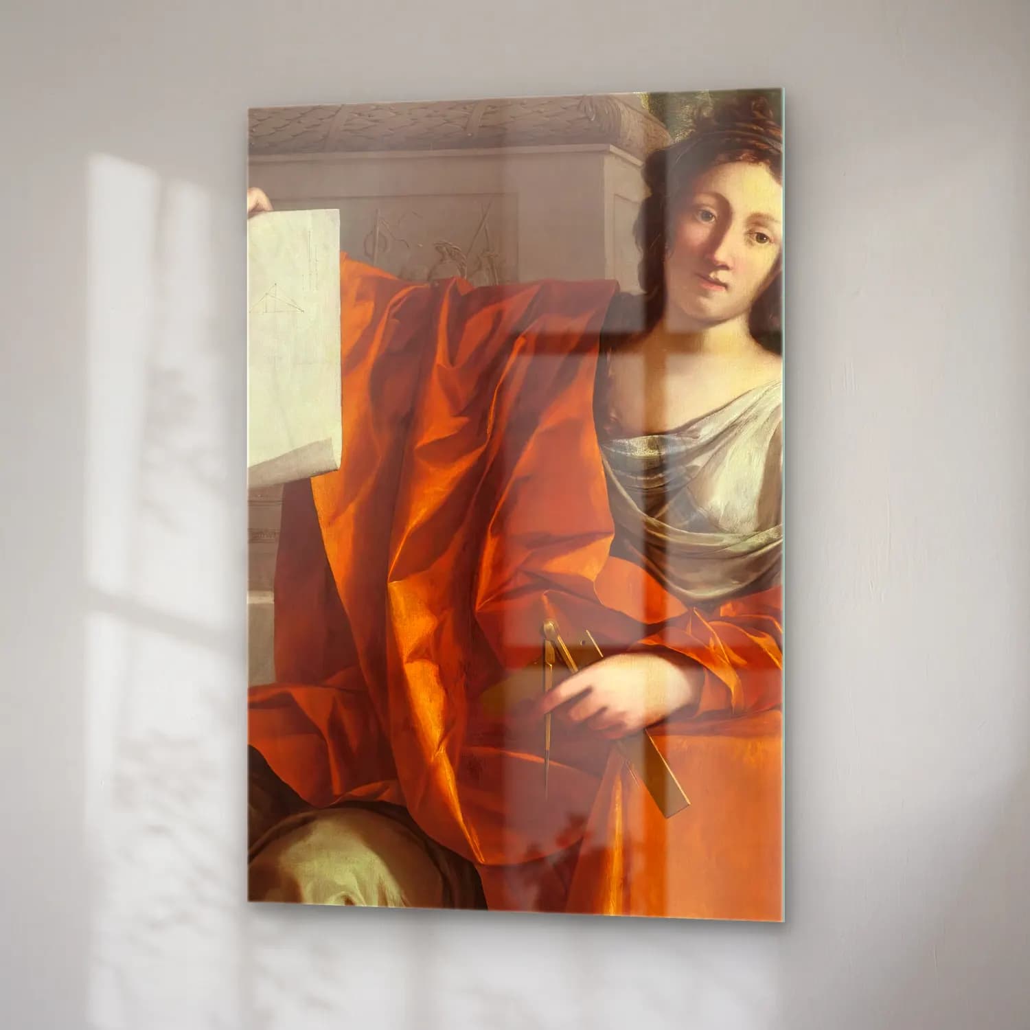 Laurent de la Hyre – Allegory Of Geometry cam tablo — sağ açıdan görünüm