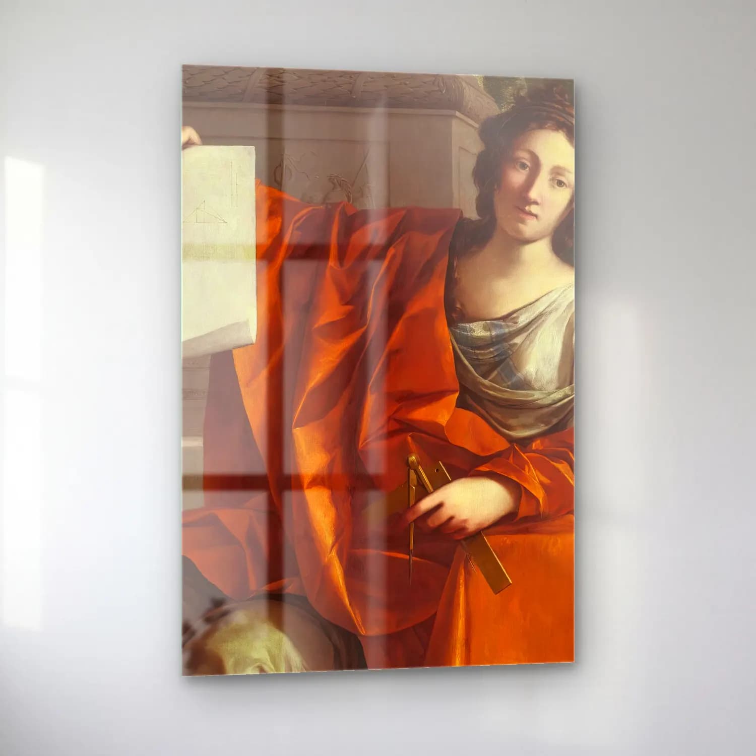 Laurent de la Hyre – Allegory Of Geometry cam tablo — sol açıdan görünüm