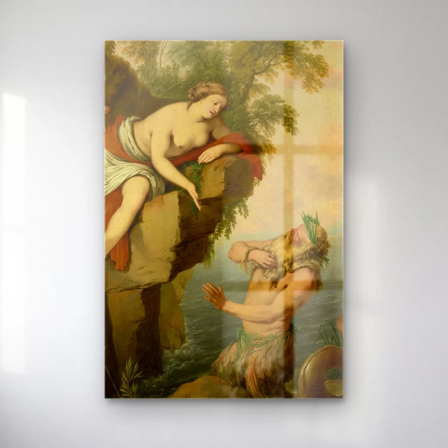Laurent de la Hyre – Glaucus and Scylla (About 1640–1644) cam tablo — Laurent de la Hyre – Glaucus and Scylla (About 1640–1644) — yağlı boya mitolojik sahne