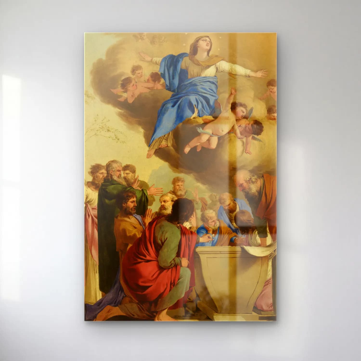 Laurent de la Hyre – The Assumption (circa 1653) cam tablo — Laurent de la Hyre – The Assumption (circa 1653) — yağlı boya dini sahne