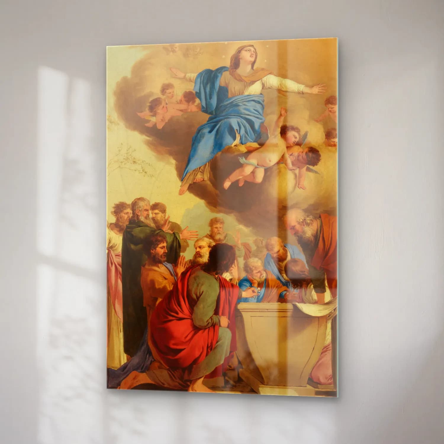 Laurent de la Hyre – The Assumption (circa 1653) cam tablo — sağ açıdan görünüm