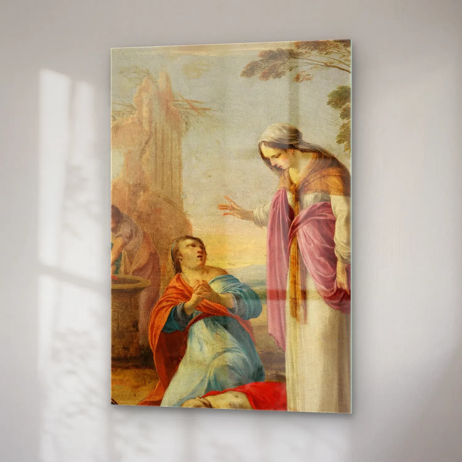 Laurent de la Hyre – The Miracle of St. Elizabeth of Hungary cam tablo — sağ açıdan görünüm