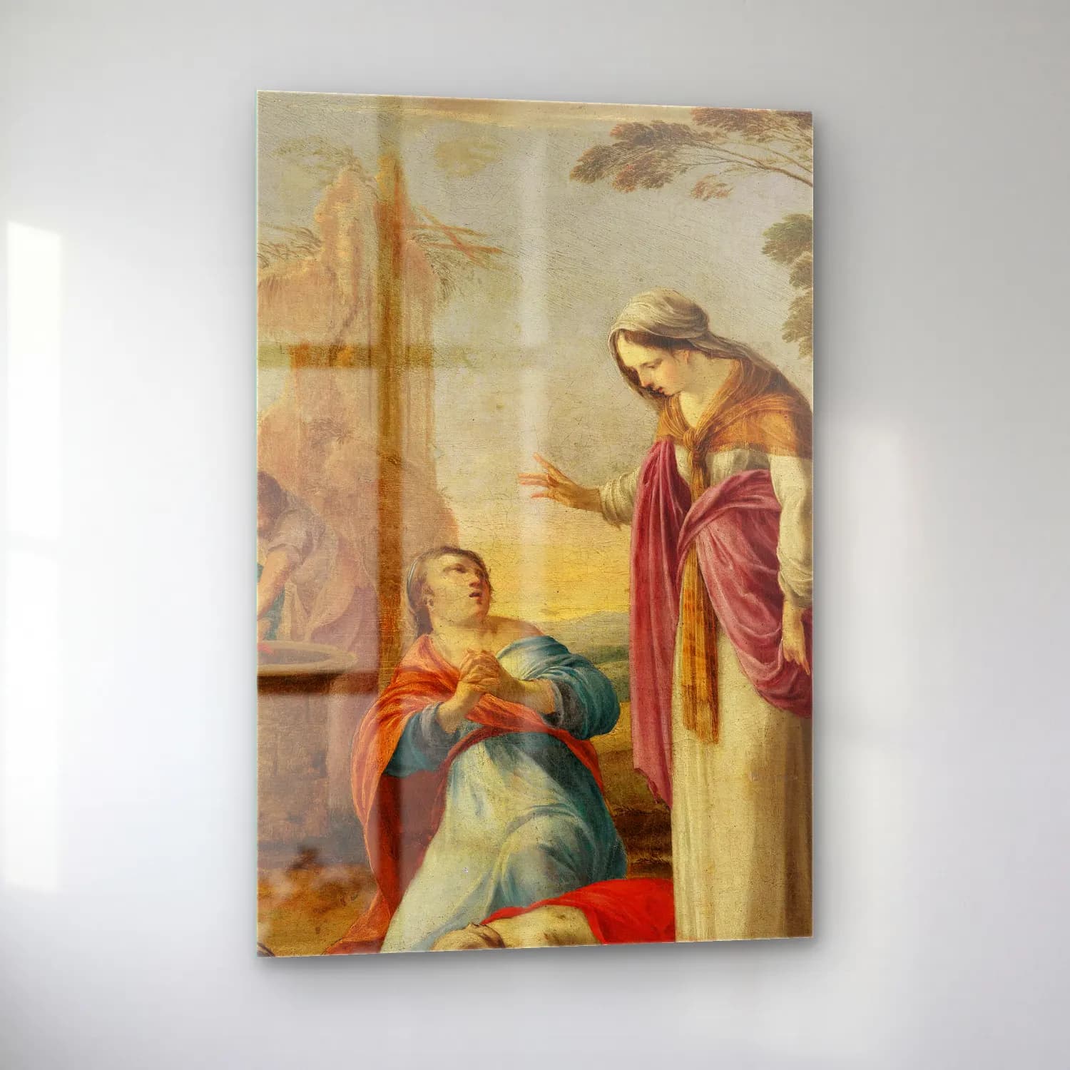 Laurent de la Hyre – The Miracle of St. Elizabeth of Hungary cam tablo — sol açıdan görünüm