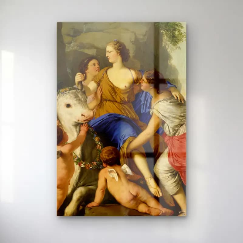 Laurent de la Hyre – The Rape of Europa cam tablo — Laurent de la Hyre – The Rape of Europa — yağlı boya mitolojik sahne