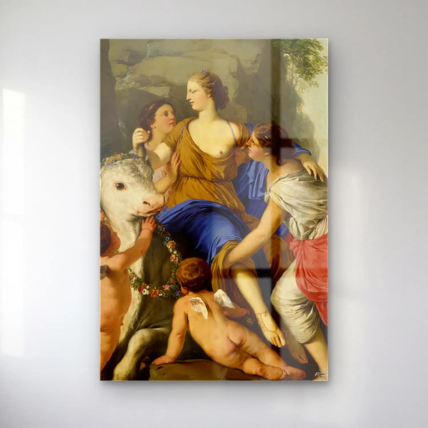 Laurent de la Hyre – The Rape of Europa cam tablo — Laurent de la Hyre – The Rape of Europa — yağlı boya mitolojik sahne