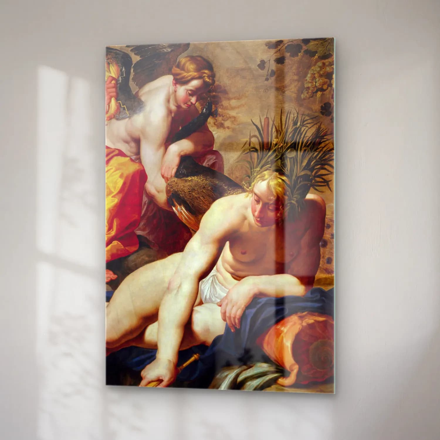 Abraham Janssens – The Four Elements – Sarı Tonlar cam tablo — sağ açıdan görünüm