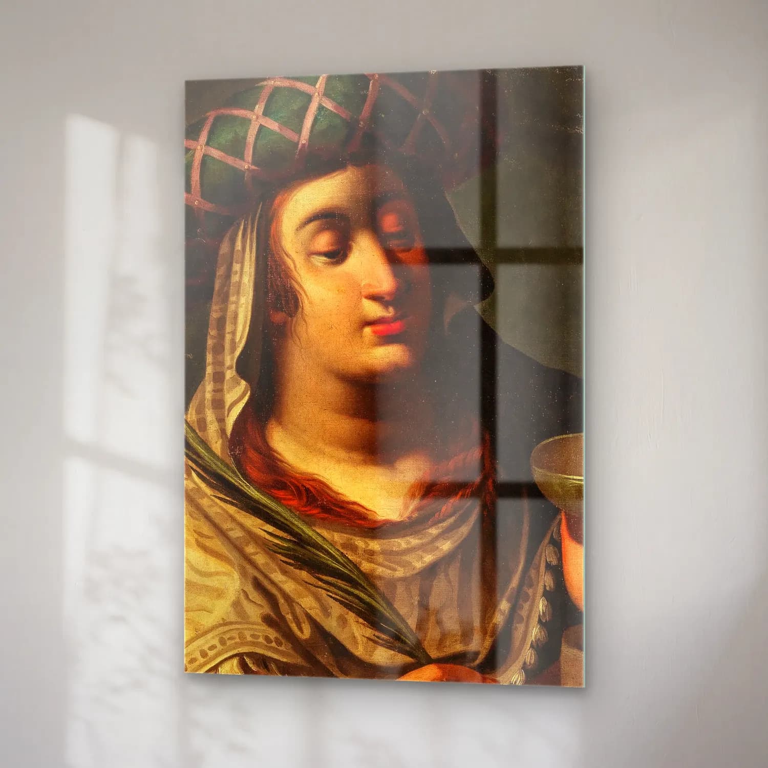 Abraham Janssens – The Tiburtine Sibyl – Yeşil Tonlar cam tablo — sağ açıdan görünüm