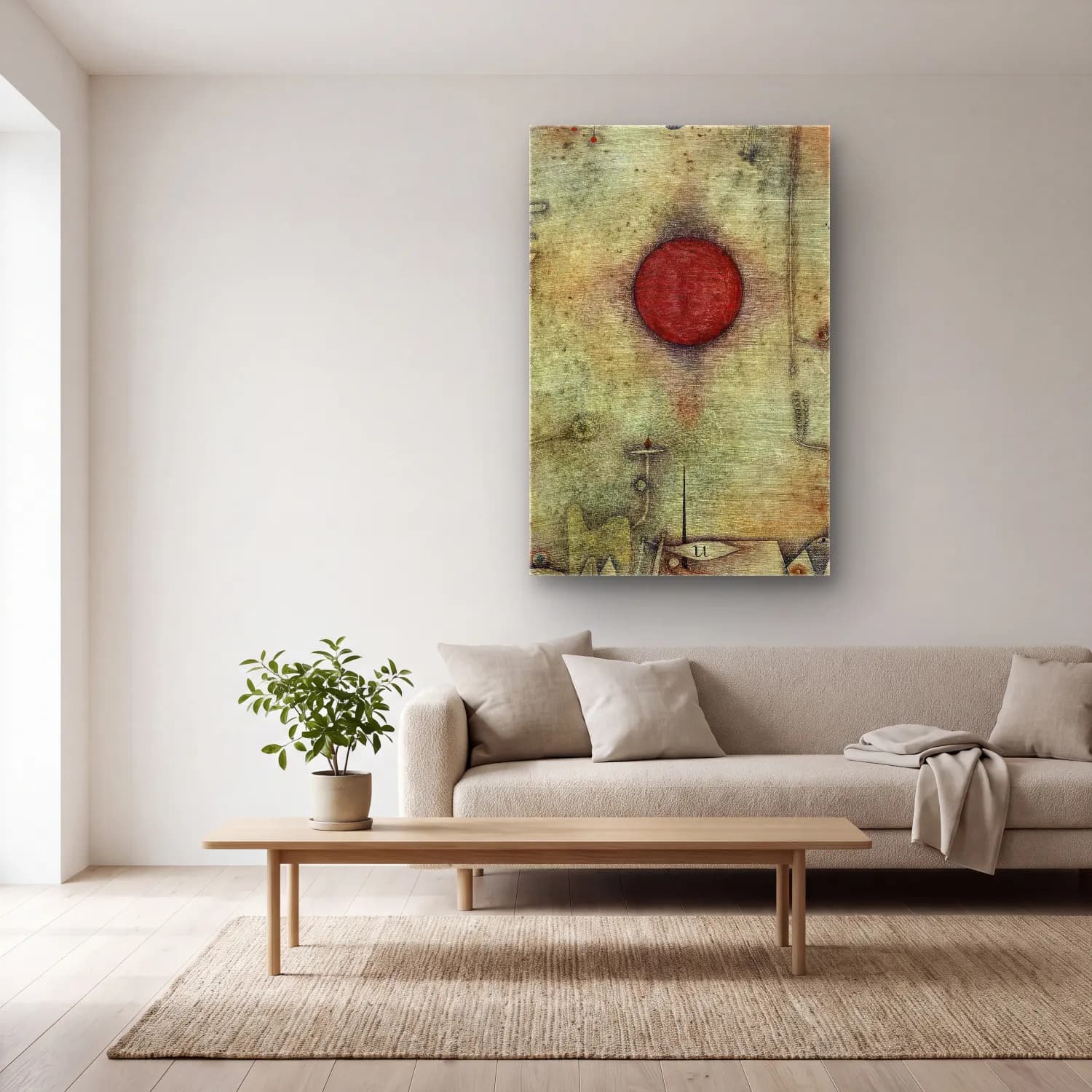 Paul Klee – Ad marginem cam tablo — açık renk salonda