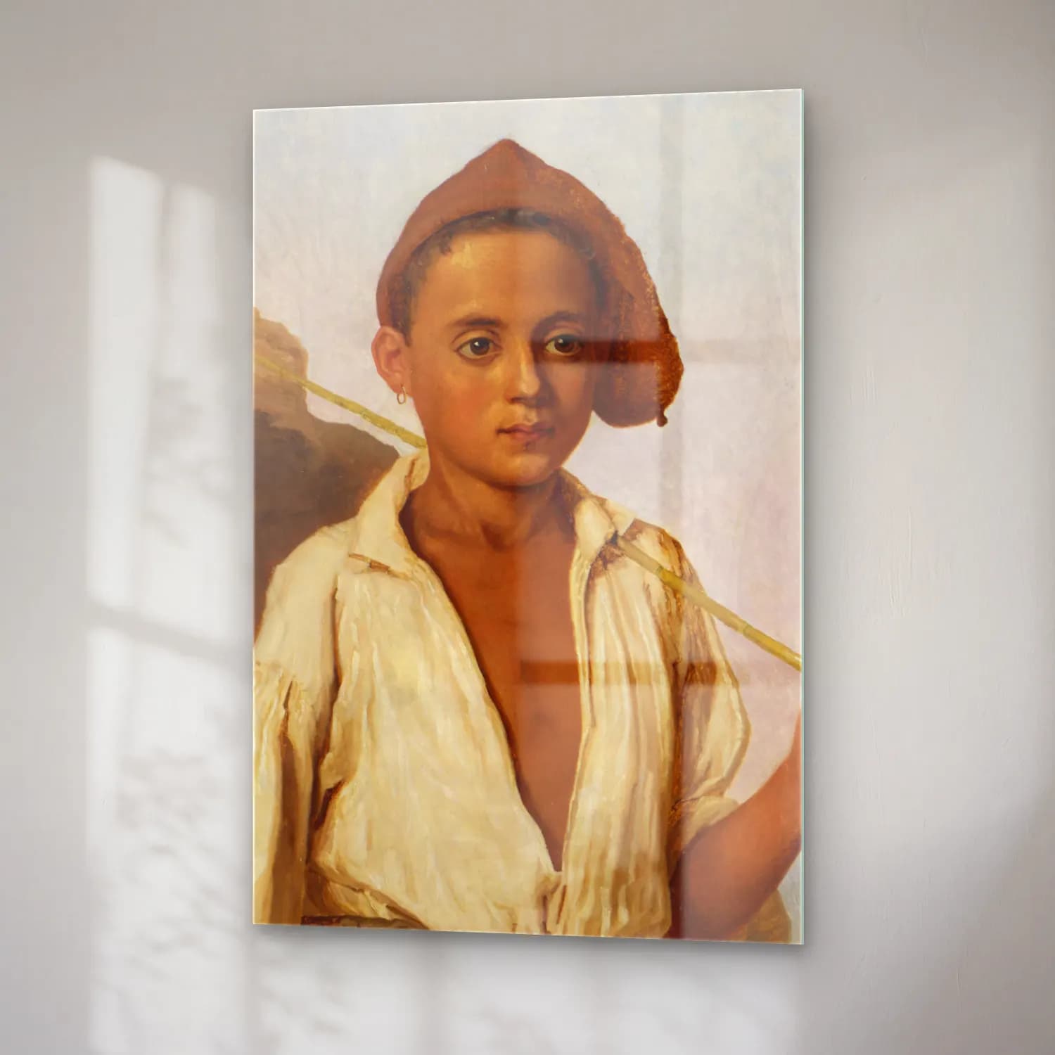 Christen Købke – A Capri Fisher Boy (circa 1844) cam tablo — sağ açıdan görünüm