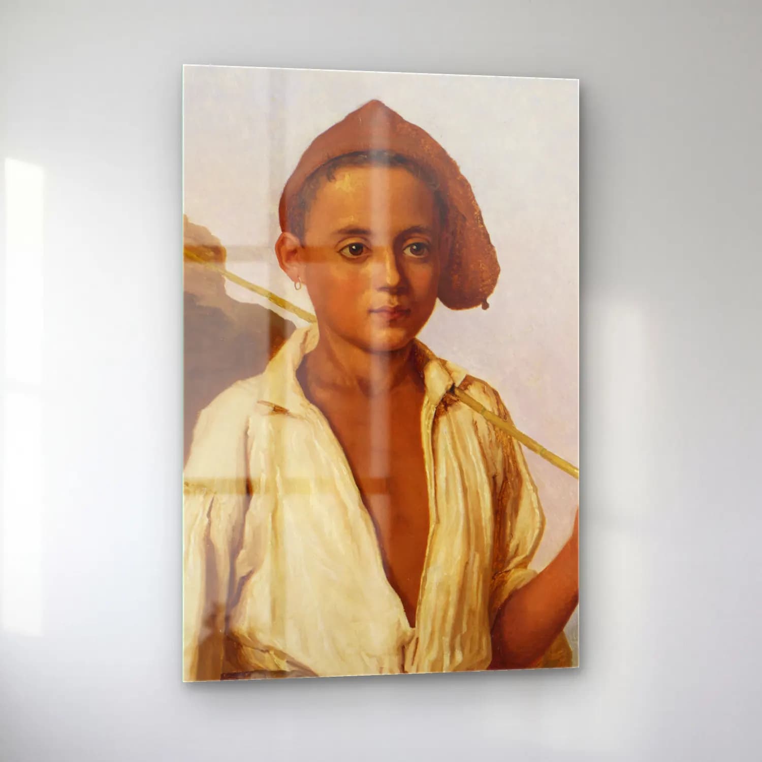Christen Købke – A Capri Fisher Boy (circa 1844) cam tablo — sol açıdan görünüm