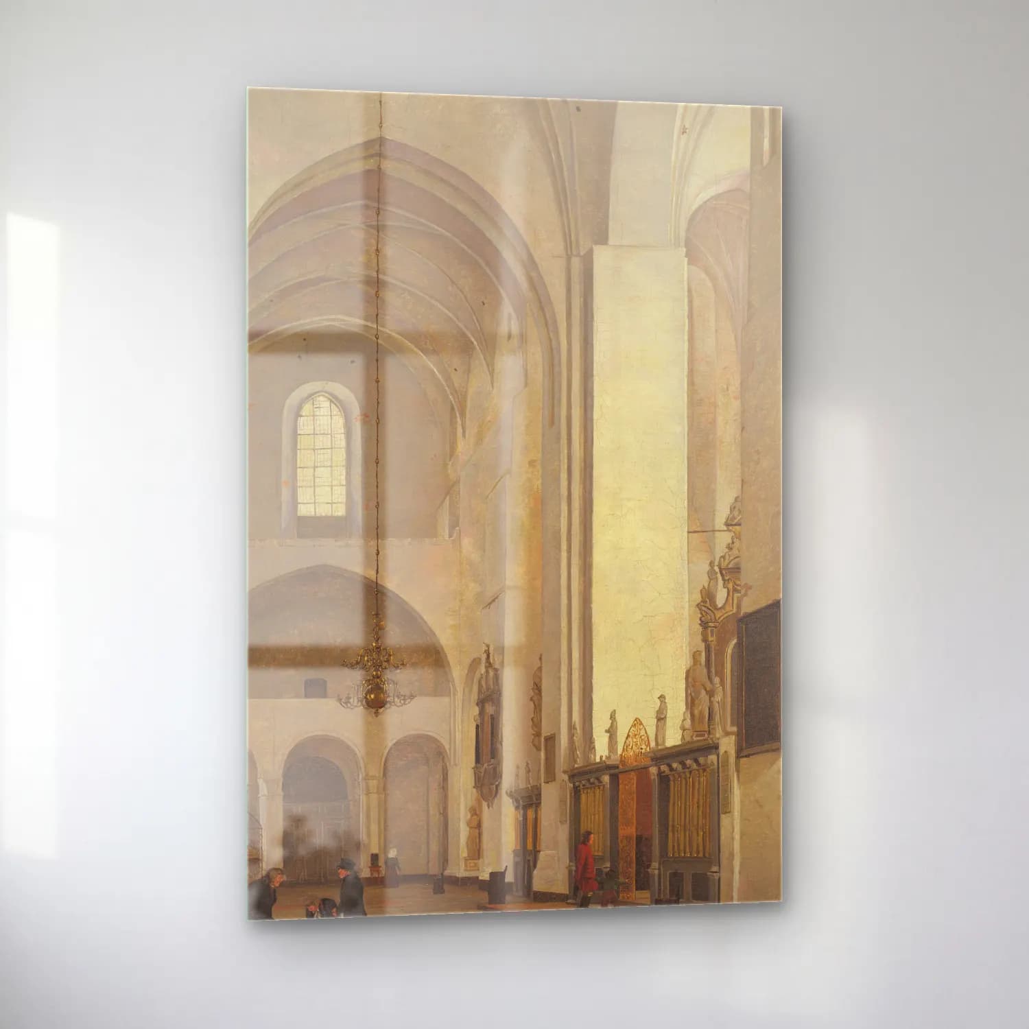Christen Købke – The Transept Of Århus Cathedral cam tablo — sol açıdan görünüm
