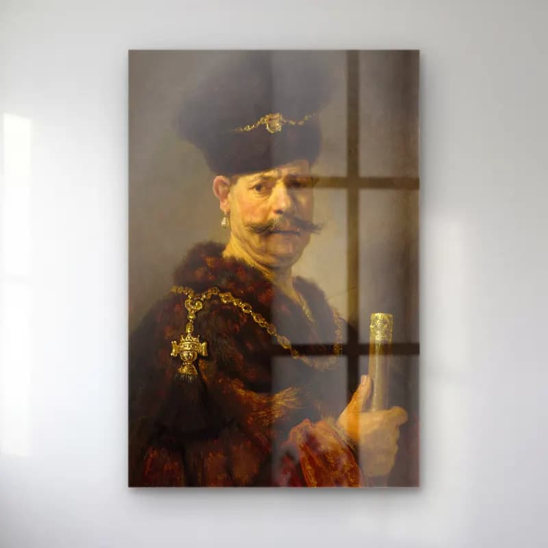 Rembrandt van Rijn – A Girl with a Broom – Pastel Tonlar cam tablo — Rembrandt van Rijn – A Girl with a Broom – Pastel Tonlar — yağlı boya erkek portresi