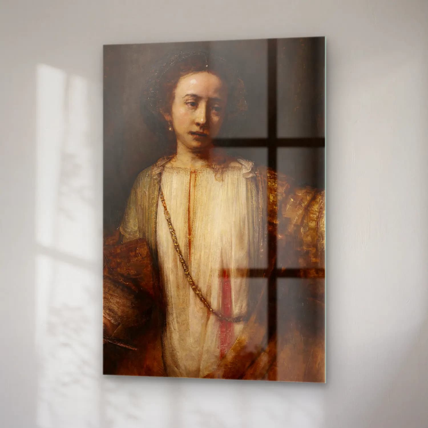 Rembrandt van Rijn – Lucretia No. 4 cam tablo — sağ açıdan görünüm