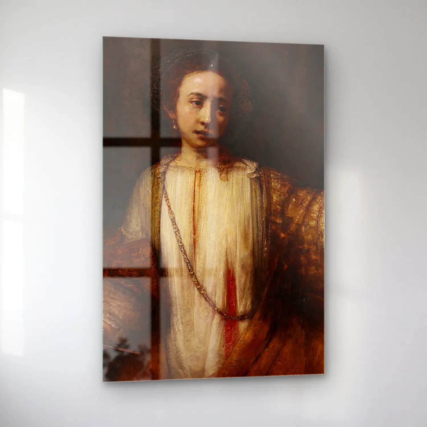 Rembrandt van Rijn – Lucretia No. 4 cam tablo — sol açıdan görünüm