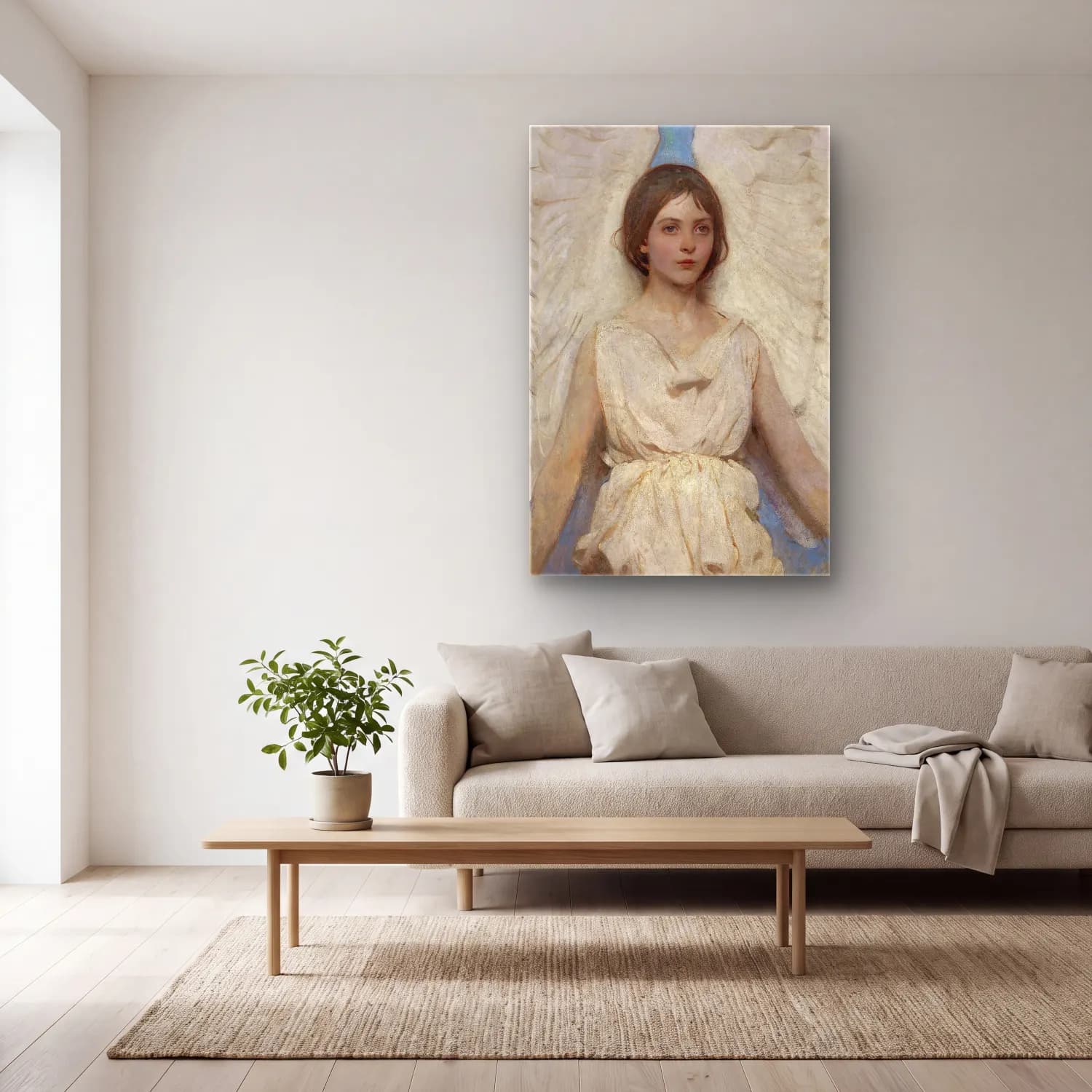 Abbott Handerson Thayer – Angel cam tablo — açık renk salonda