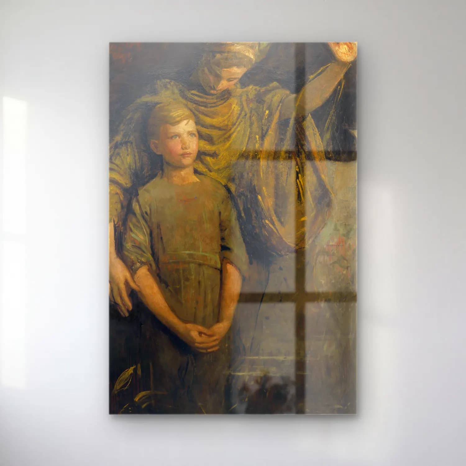 Abbott Handerson Thayer – Boy and Angel cam tablo — Abbott Handerson Thayer – Boy and Angel — yağlı boya anne ve çocuk