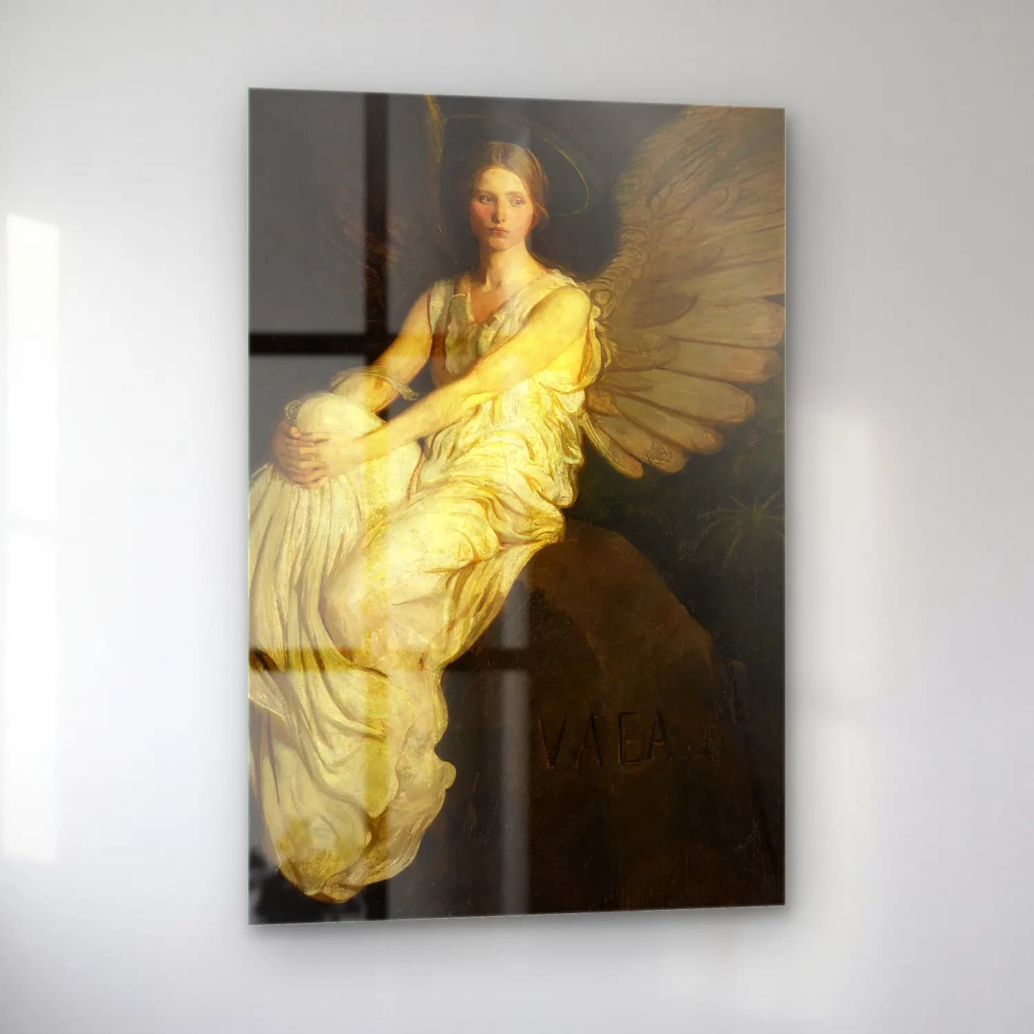 Abbott Handerson Thayer – Stevenson Memorial cam tablo — sol açıdan görünüm