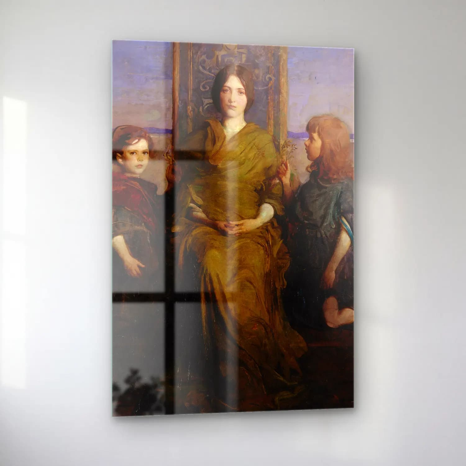 Abbott Handerson Thayer – Virgin Enthroned cam tablo — sol açıdan görünüm