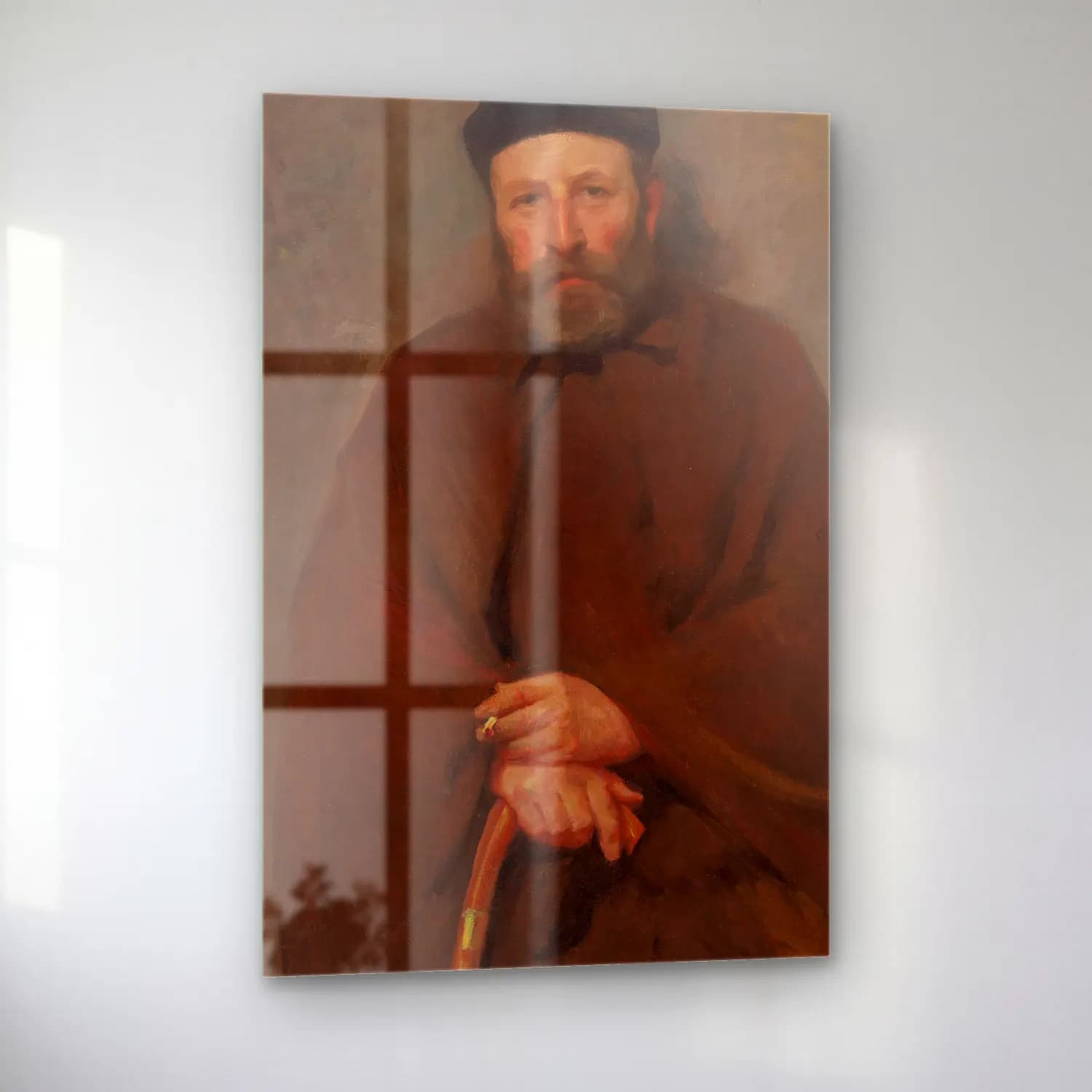Robert William Vonnoh – Portrait of Arthur Joseph Heseltine – Pastel Tonlar cam tablo — sol açıdan görünüm