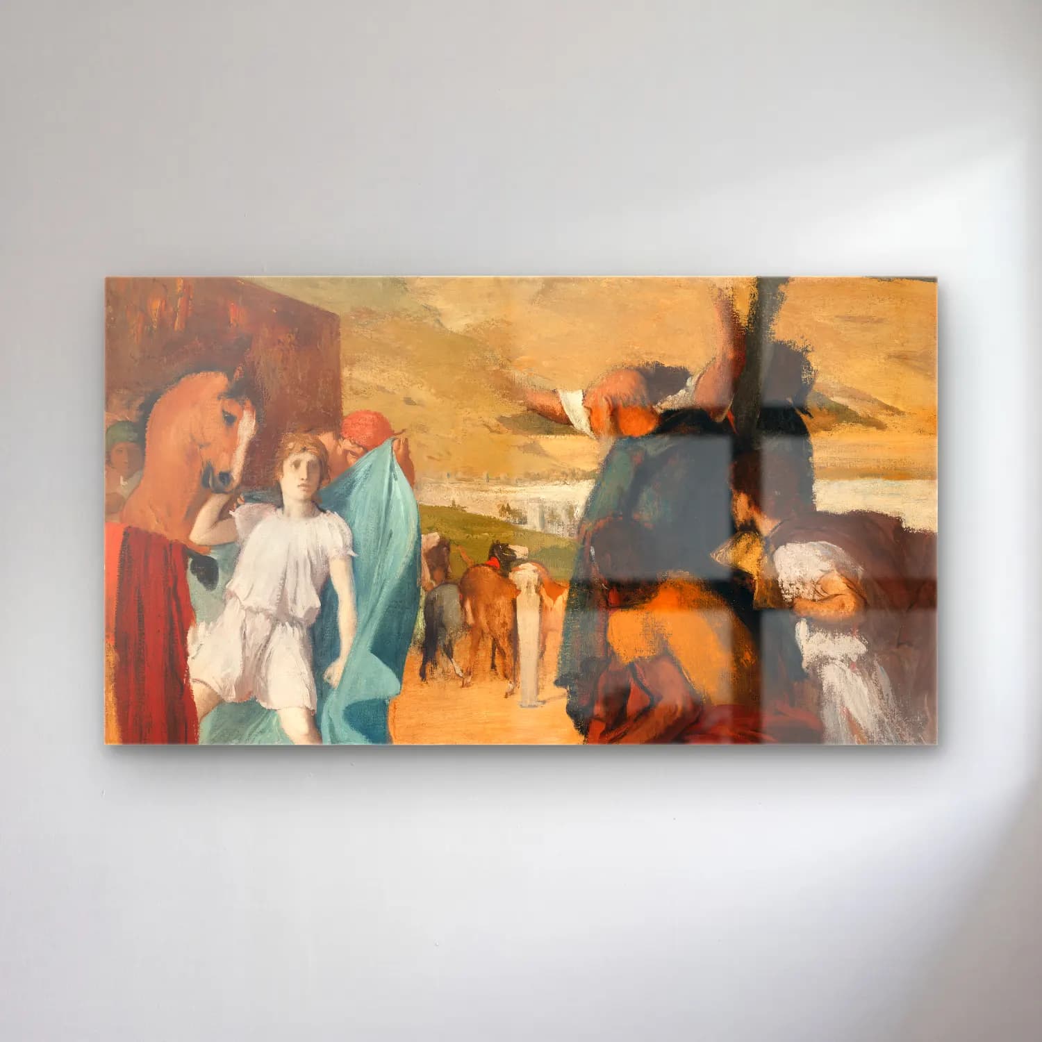 Edgar Degas – Alexander and Bucephalus cam tablo — Edgar Degas – Alexander and Bucephalus — empresyonist dini sahne