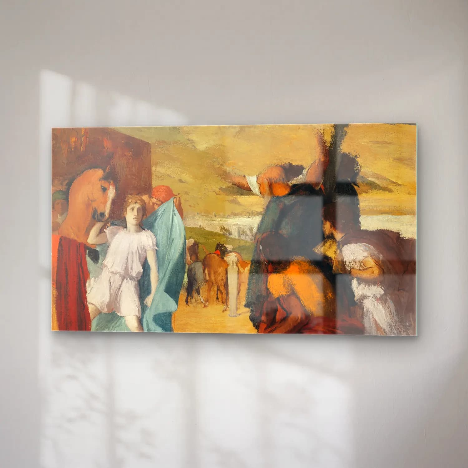 Edgar Degas – Alexander and Bucephalus cam tablo — sağ açıdan görünüm