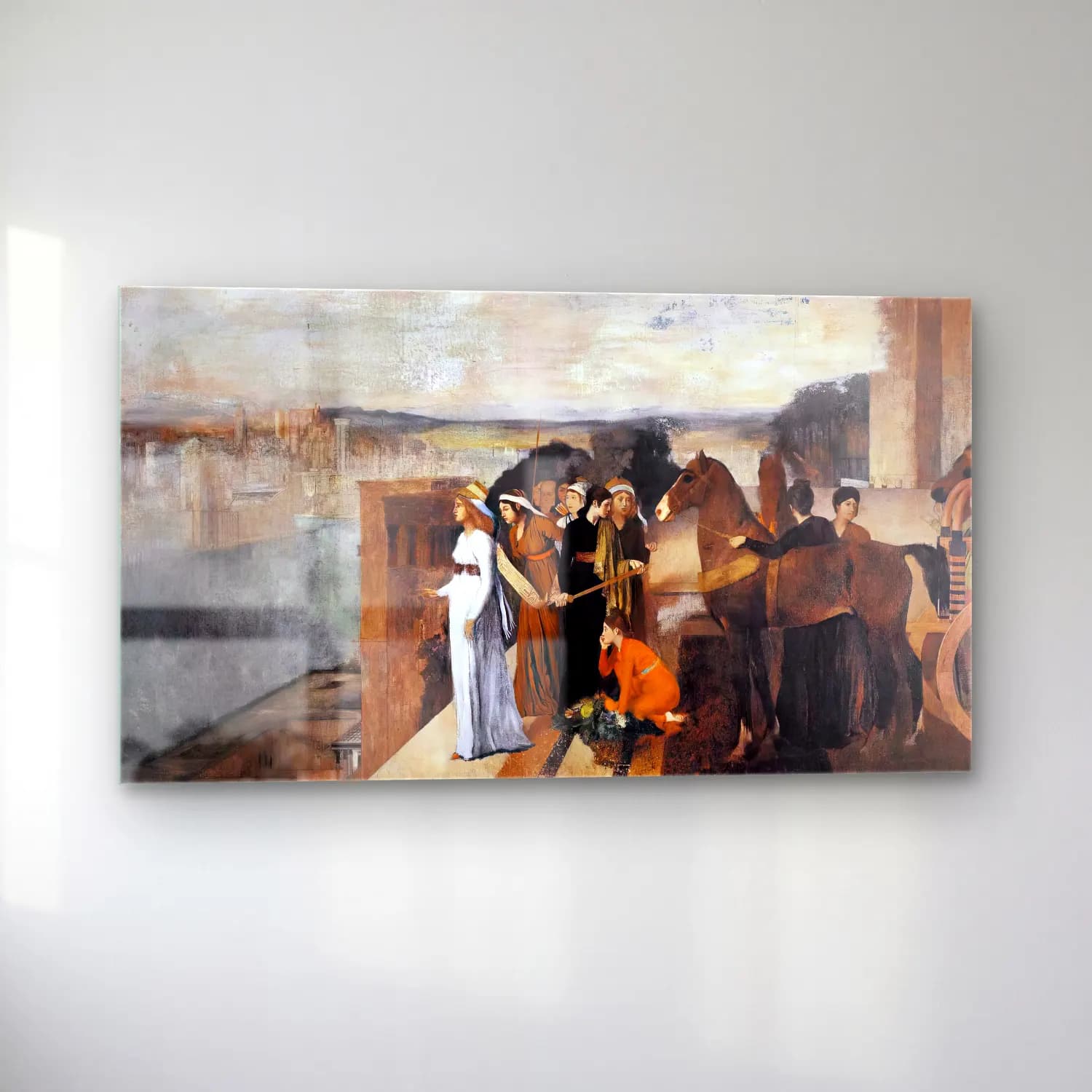 Edgar Degas – Semiramis Building Babylon cam tablo — sol açıdan görünüm