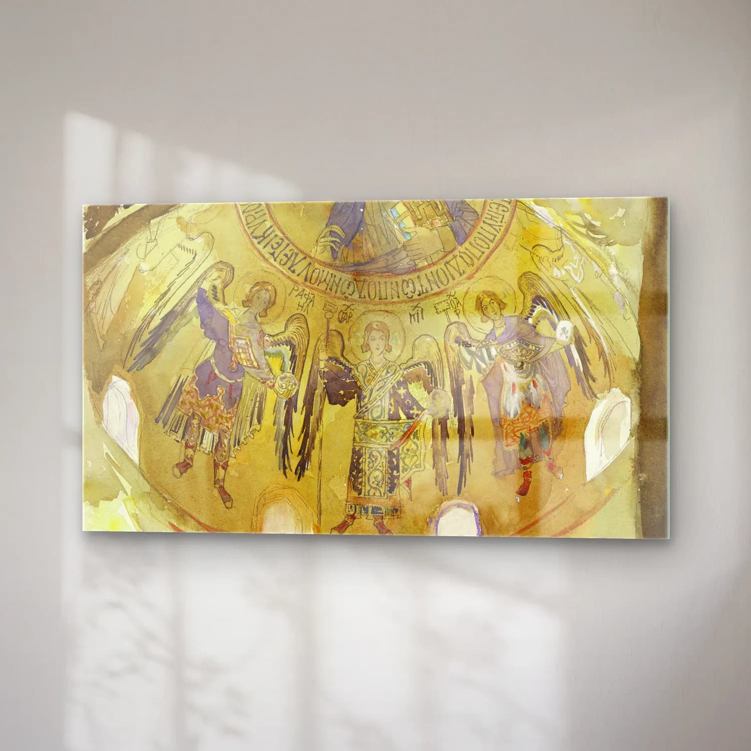 John Singer Sargent – Angels, Mosaic, Palatine Chapel, Palermo cam tablo — sağ açıdan görünüm
