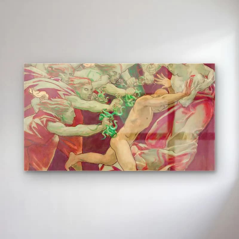 John Singer Sargent – Orestes and the Furies cam tablo — John Singer Sargent – Orestes and the Furies — yağlı boya mitolojik sahne