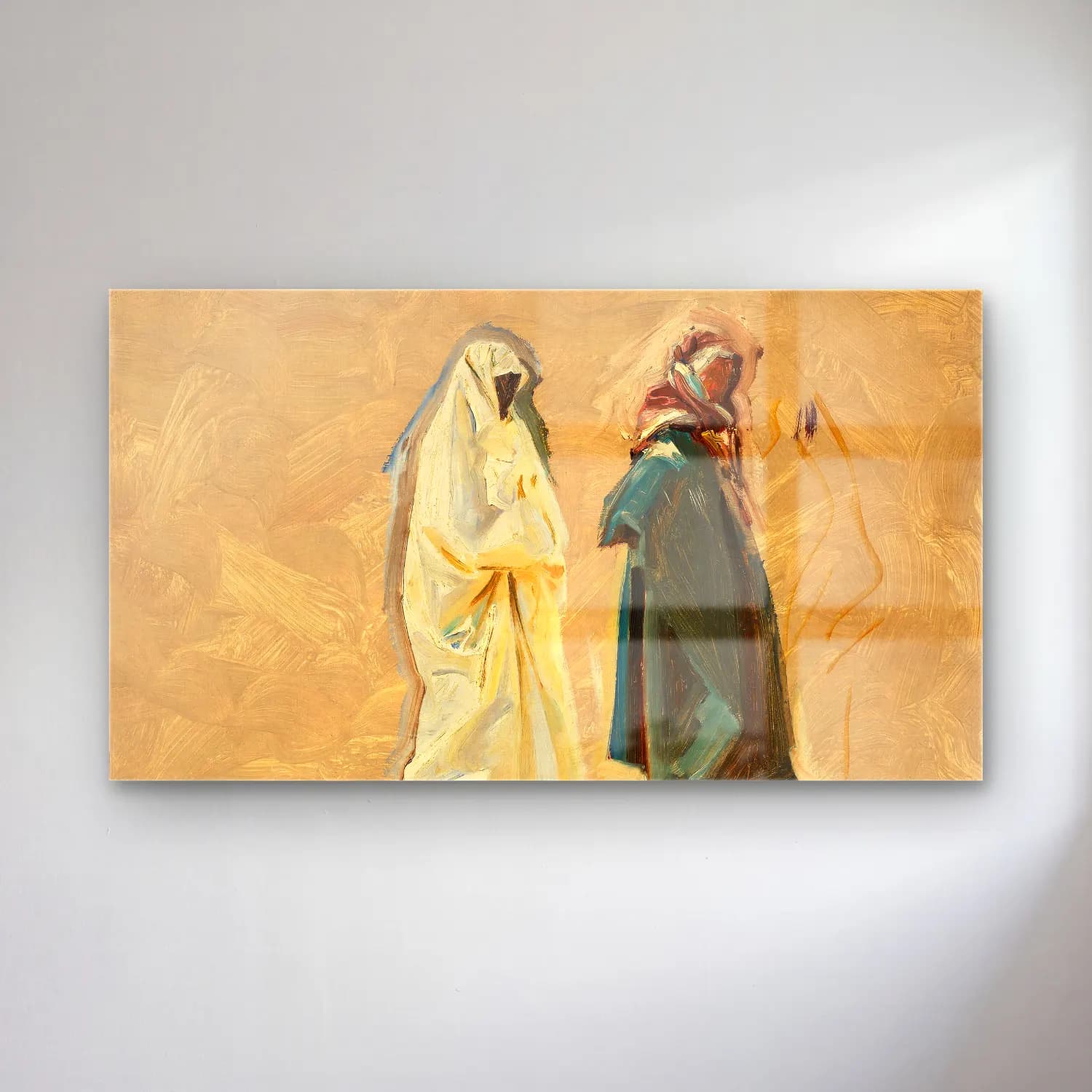 John Singer Sargent – Study of Two Bedouins cam tablo — John Singer Sargent – Study of Two Bedouins — yağlı boya dini sahne