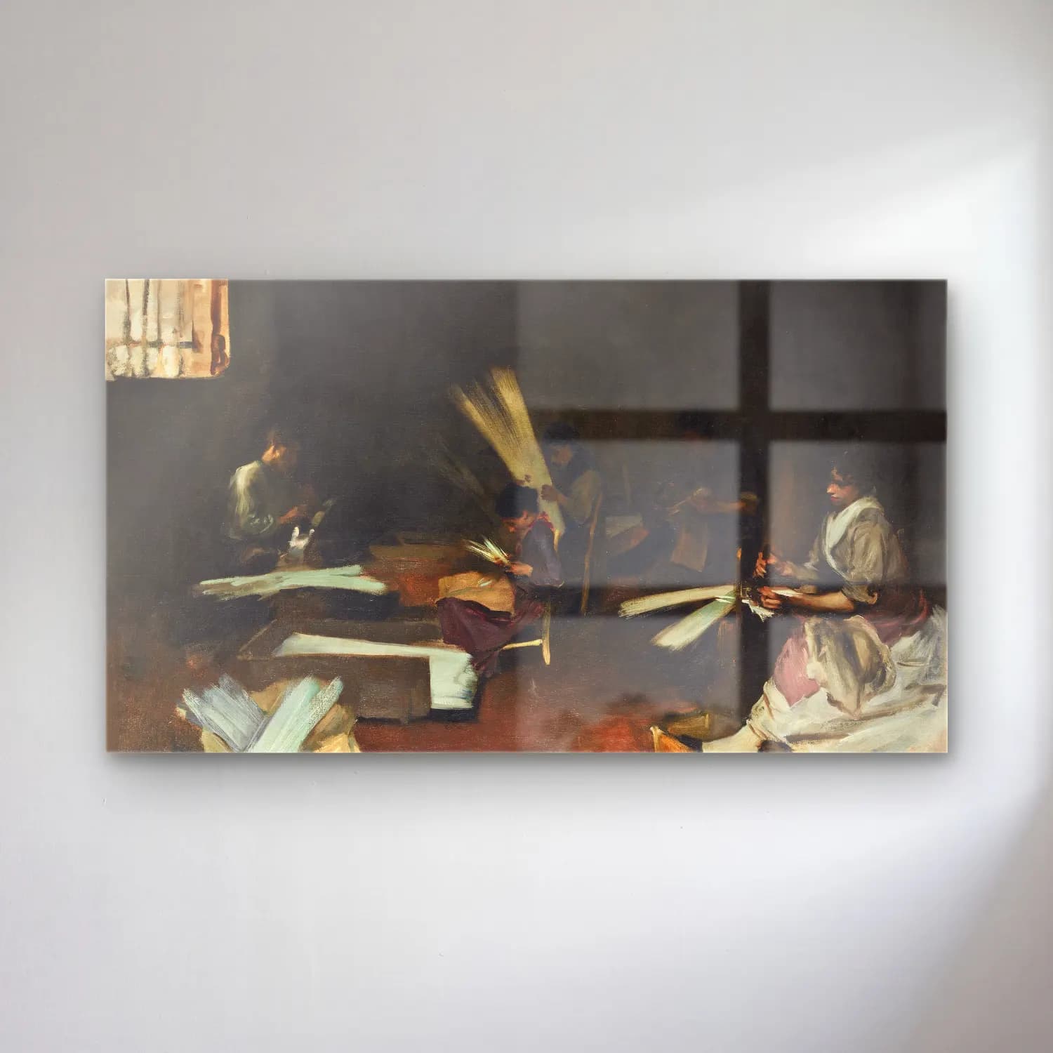 John Singer Sargent – Venetian Glass Workers cam tablo — John Singer Sargent – Venetian Glass Workers — yağlı boya dansçılar