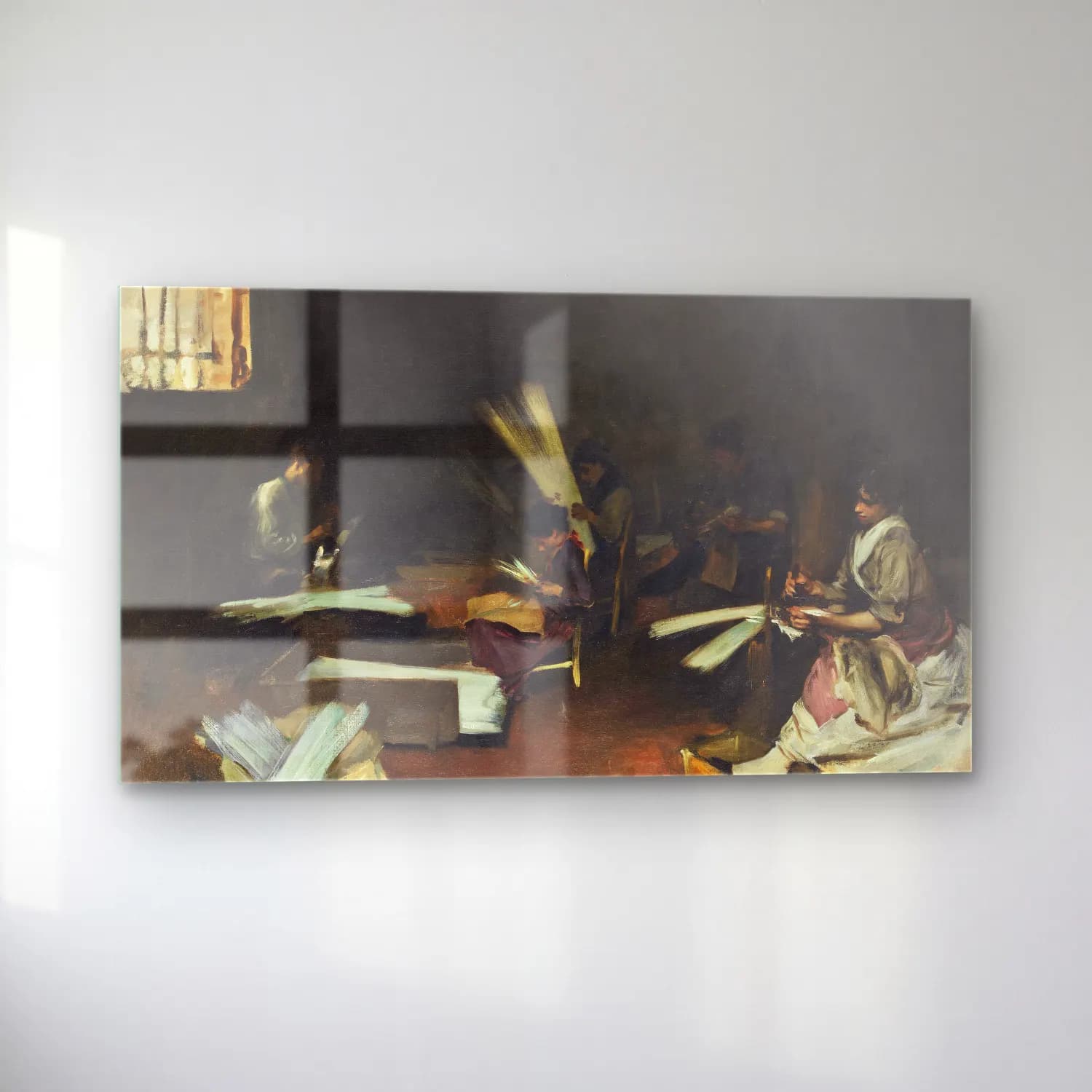 John Singer Sargent – Venetian Glass Workers cam tablo — sol açıdan görünüm