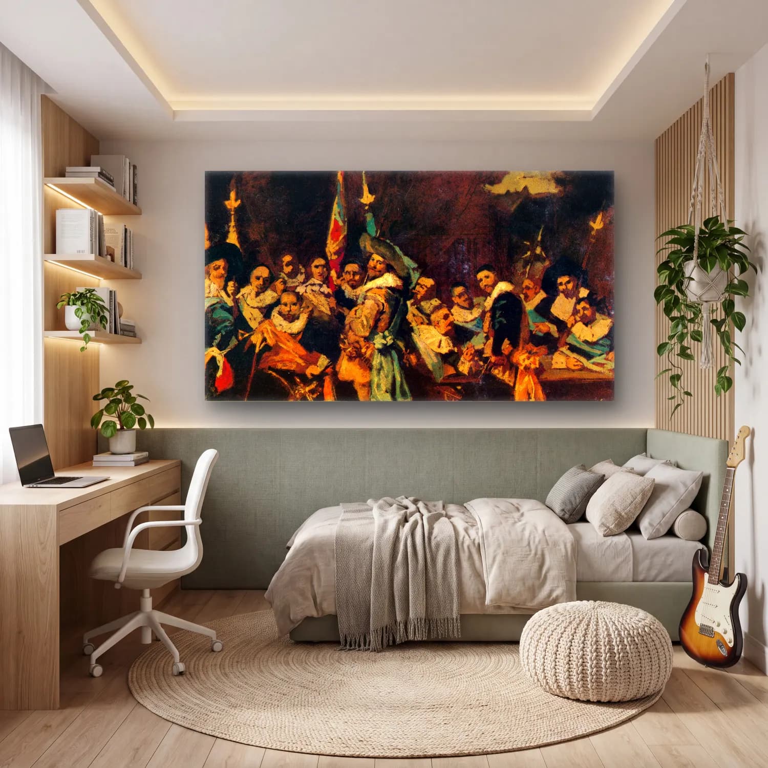 Mary Cassatt – Musical society cam tablo — genç odasında