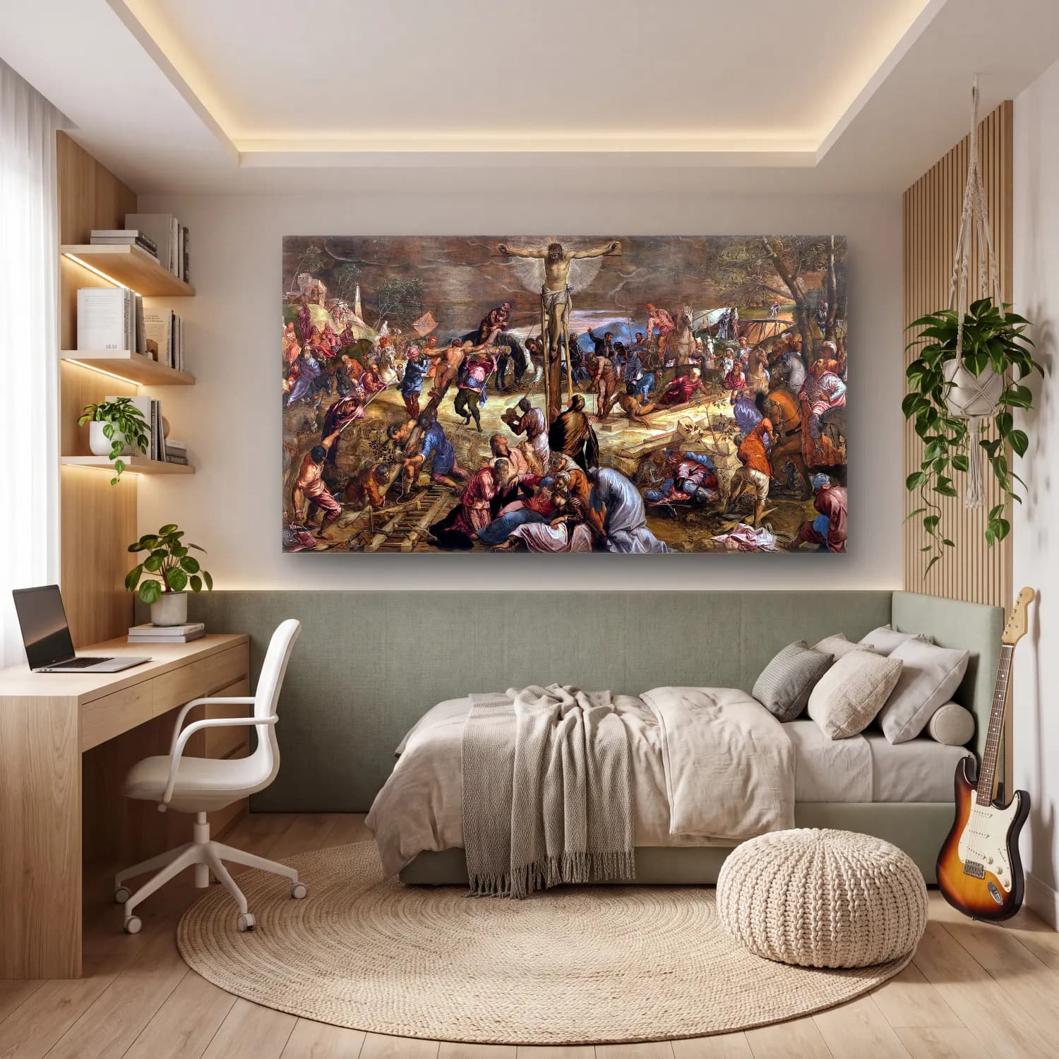 Jacopo Tintoretto – Crucifiction cam tablo — genç odasında