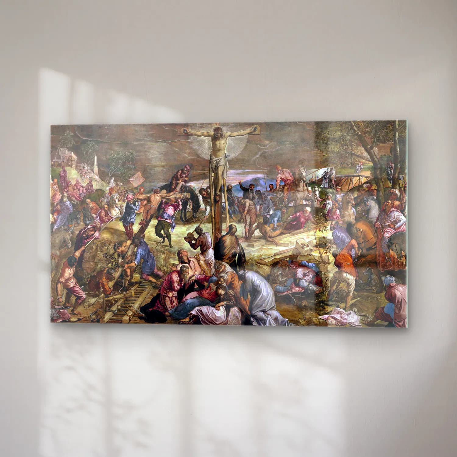 Jacopo Tintoretto – Crucifiction cam tablo — sağ açıdan görünüm