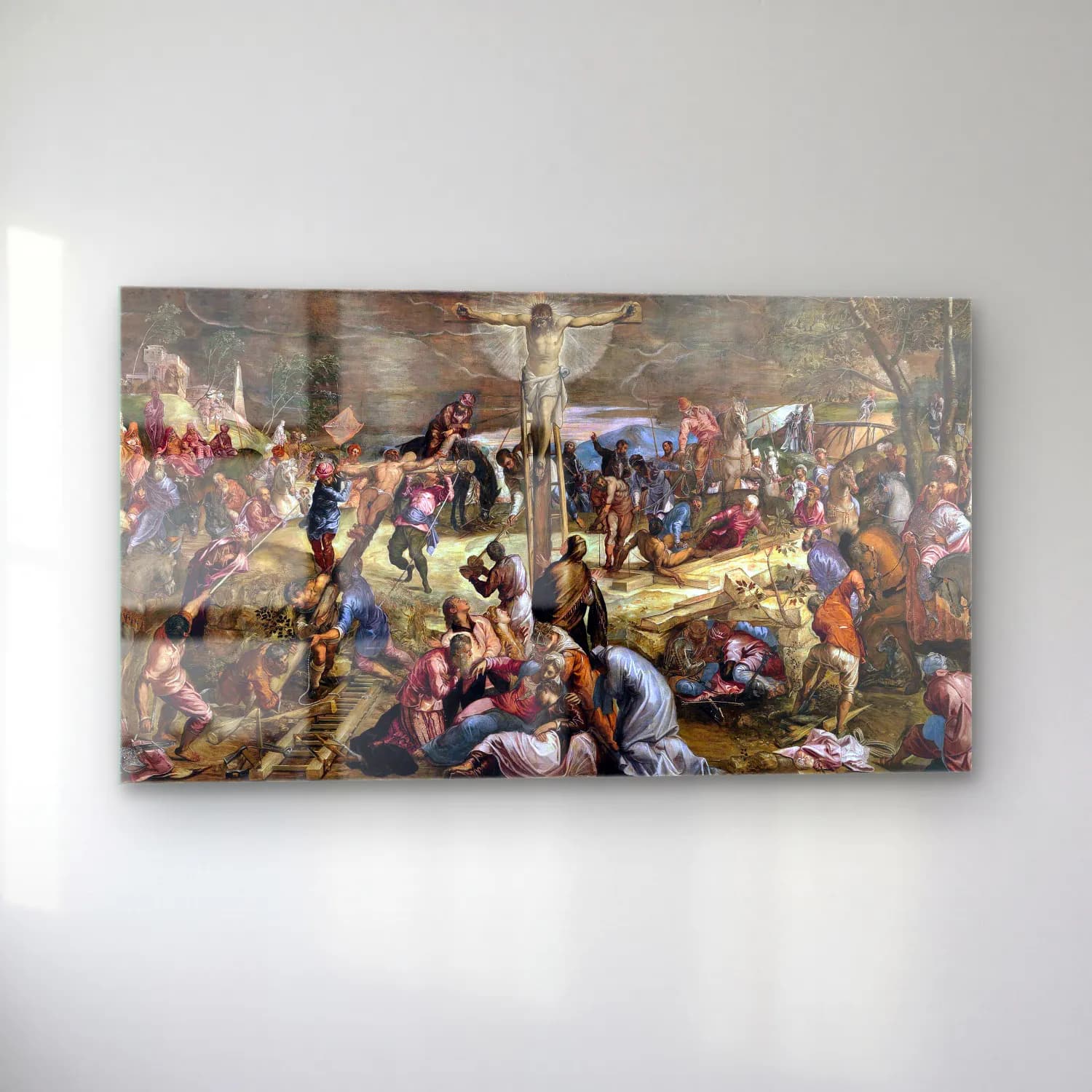 Jacopo Tintoretto – Crucifiction cam tablo — sol açıdan görünüm