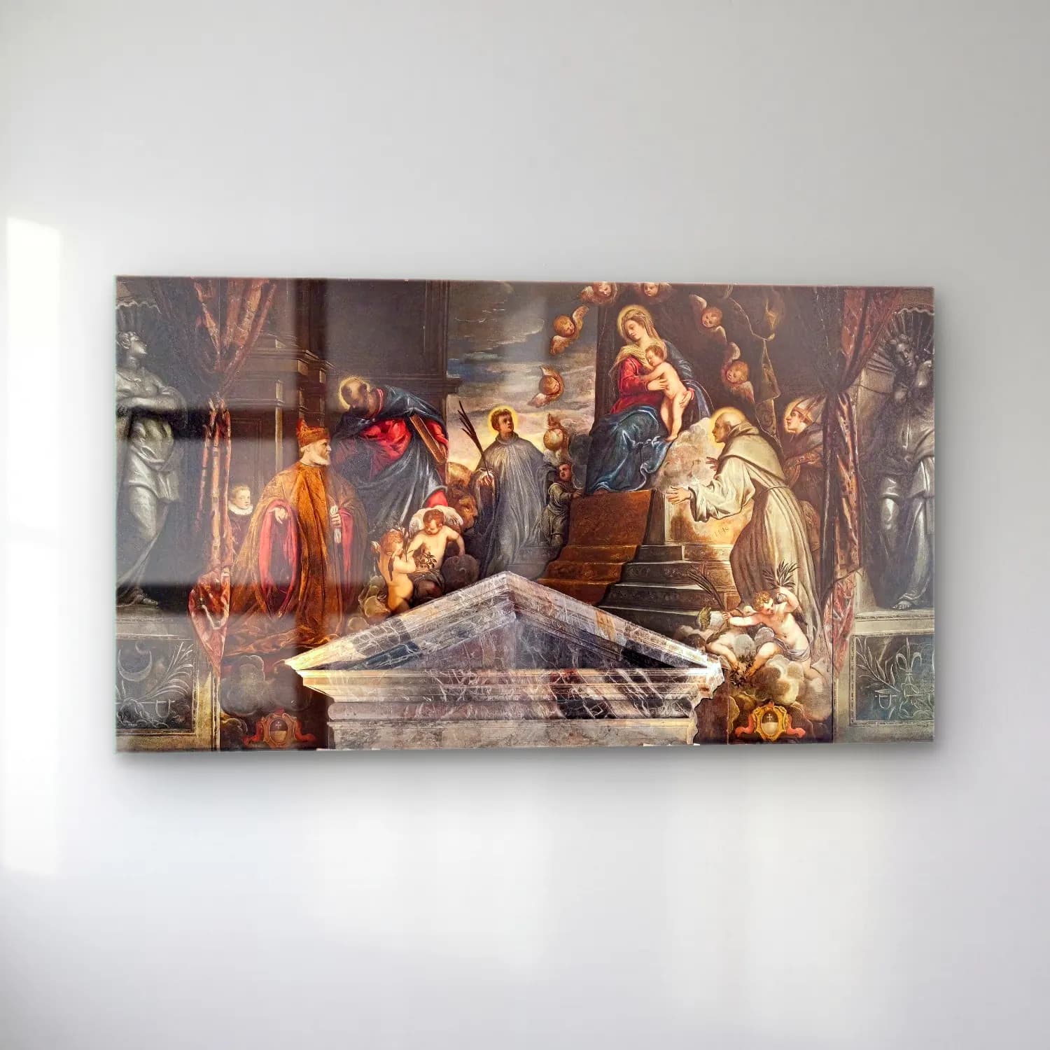 Jacopo Tintoretto – Doge Andrea Gritti assisted cam tablo — sol açıdan görünüm