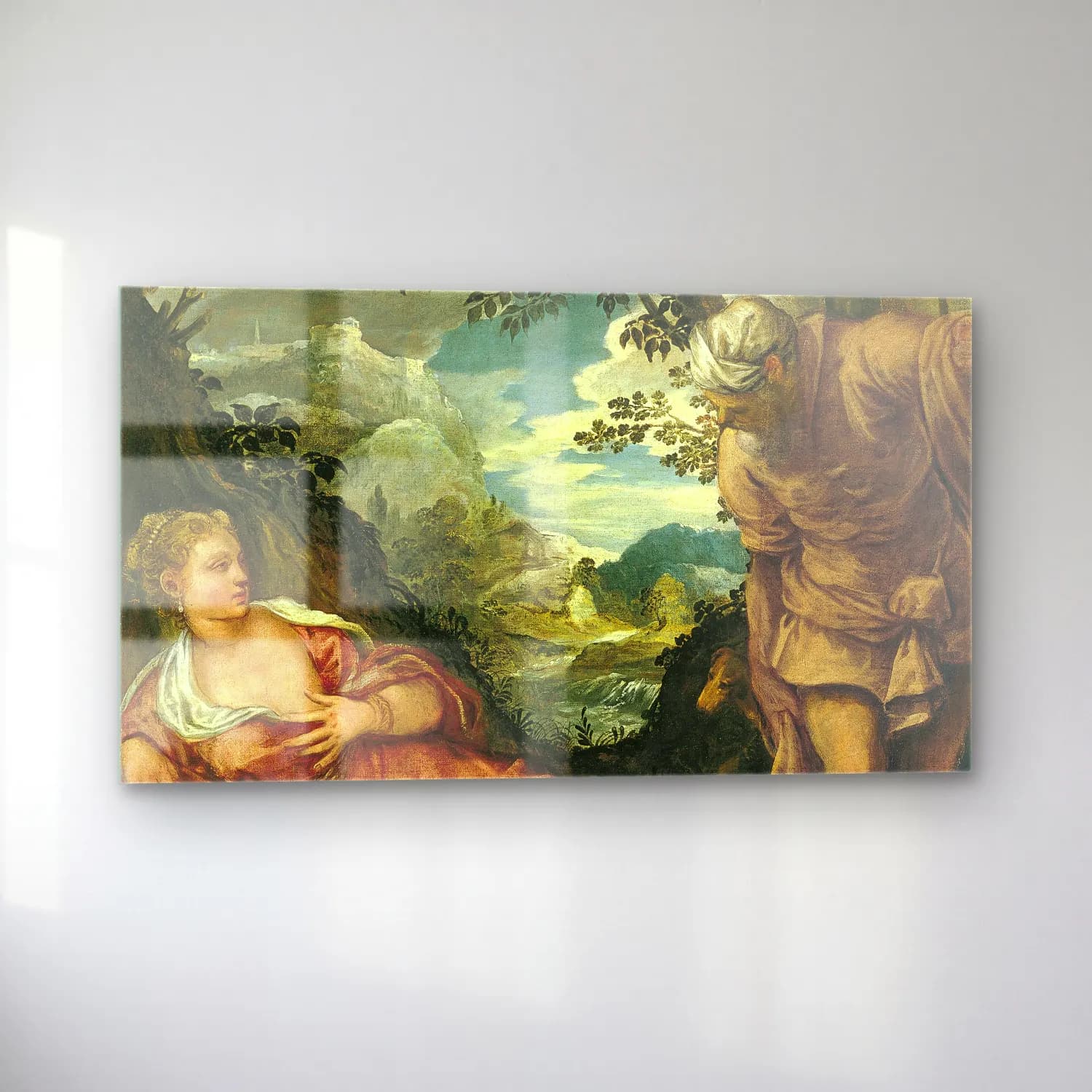 Jacopo Tintoretto – Giuda e Tamar cam tablo — sol açıdan görünüm