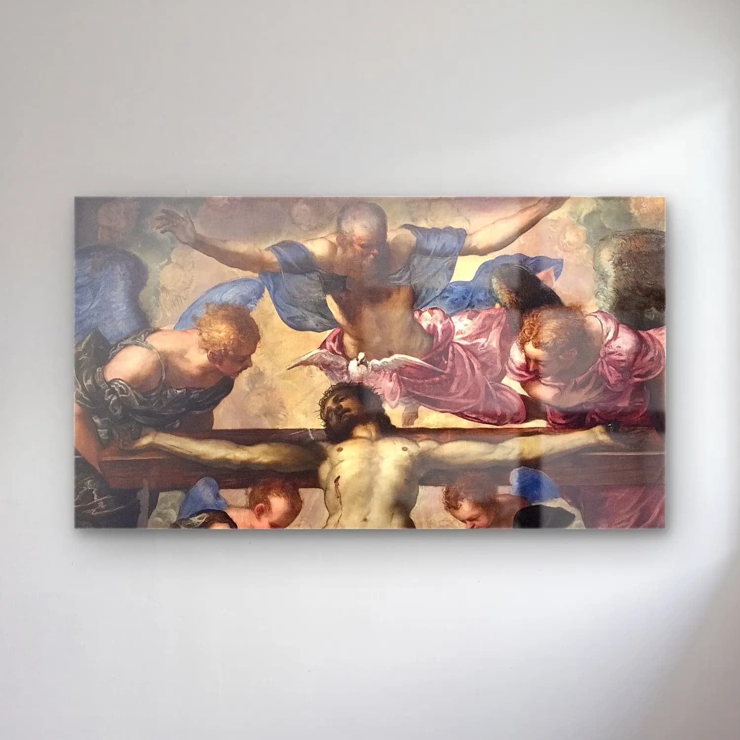 Jacopo Tintoretto – Holy Trinity cam tablo — Jacopo Tintoretto – Holy Trinity — yağlı boya dini sahne