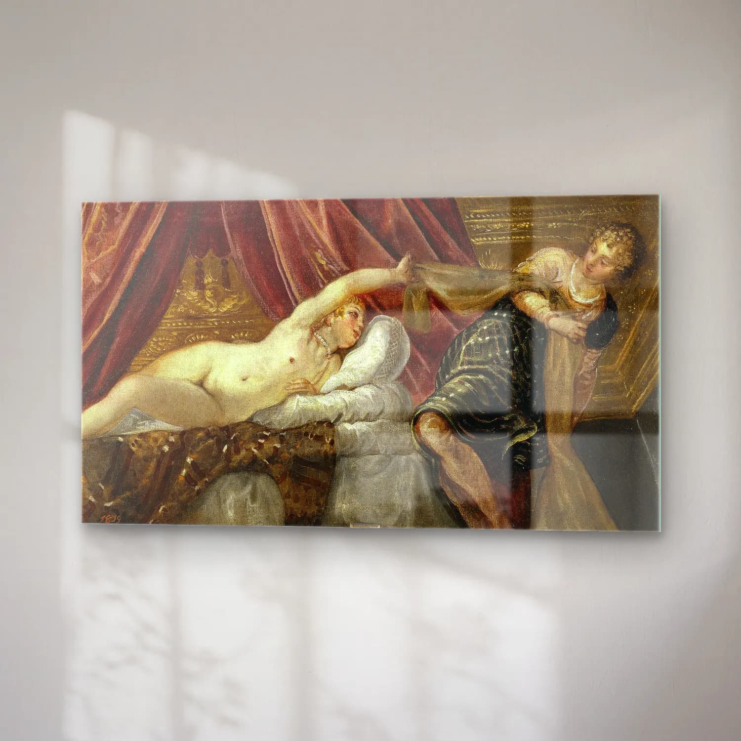 Jacopo Tintoretto – Joseph and Potiphar s Wife cam tablo — sağ açıdan görünüm