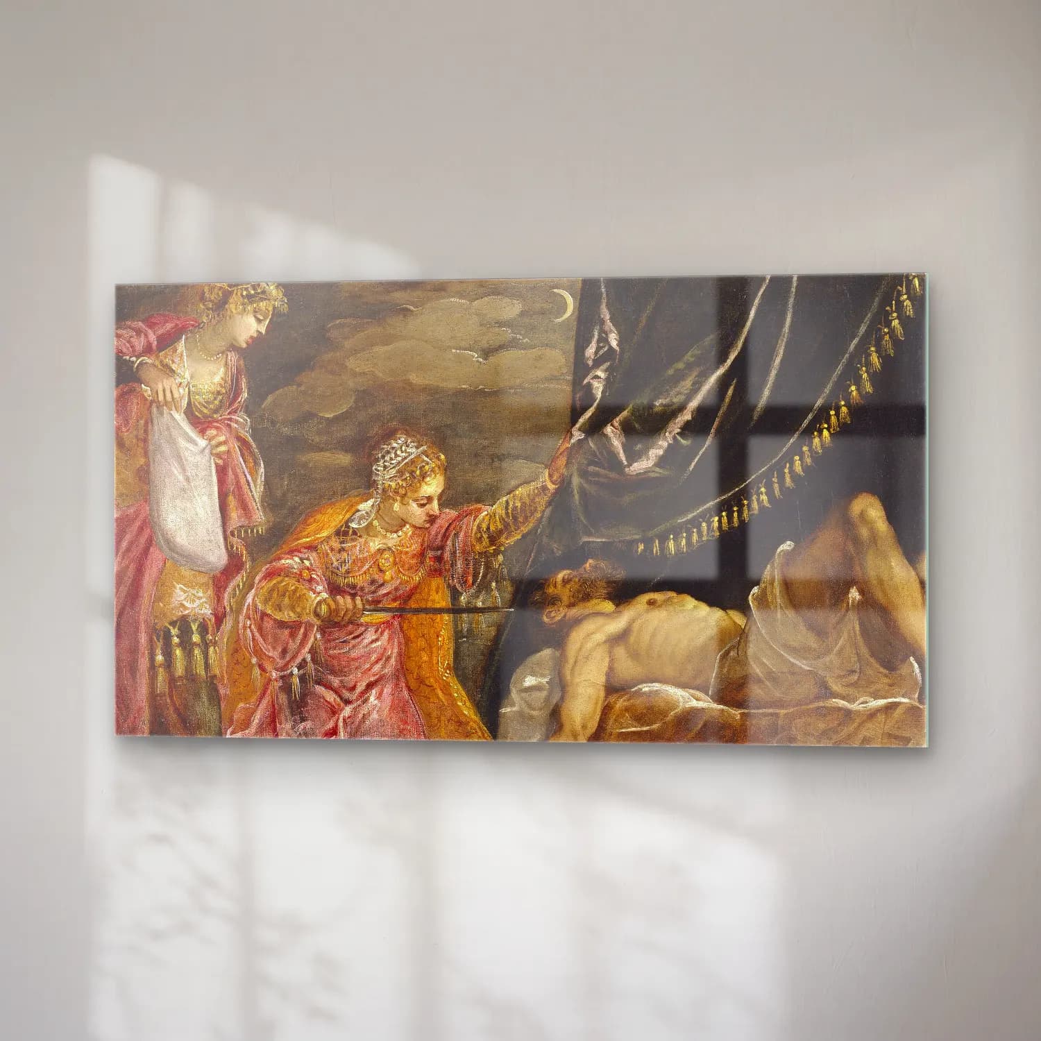 Jacopo Tintoretto – Judith and Holofernes cam tablo — sağ açıdan görünüm