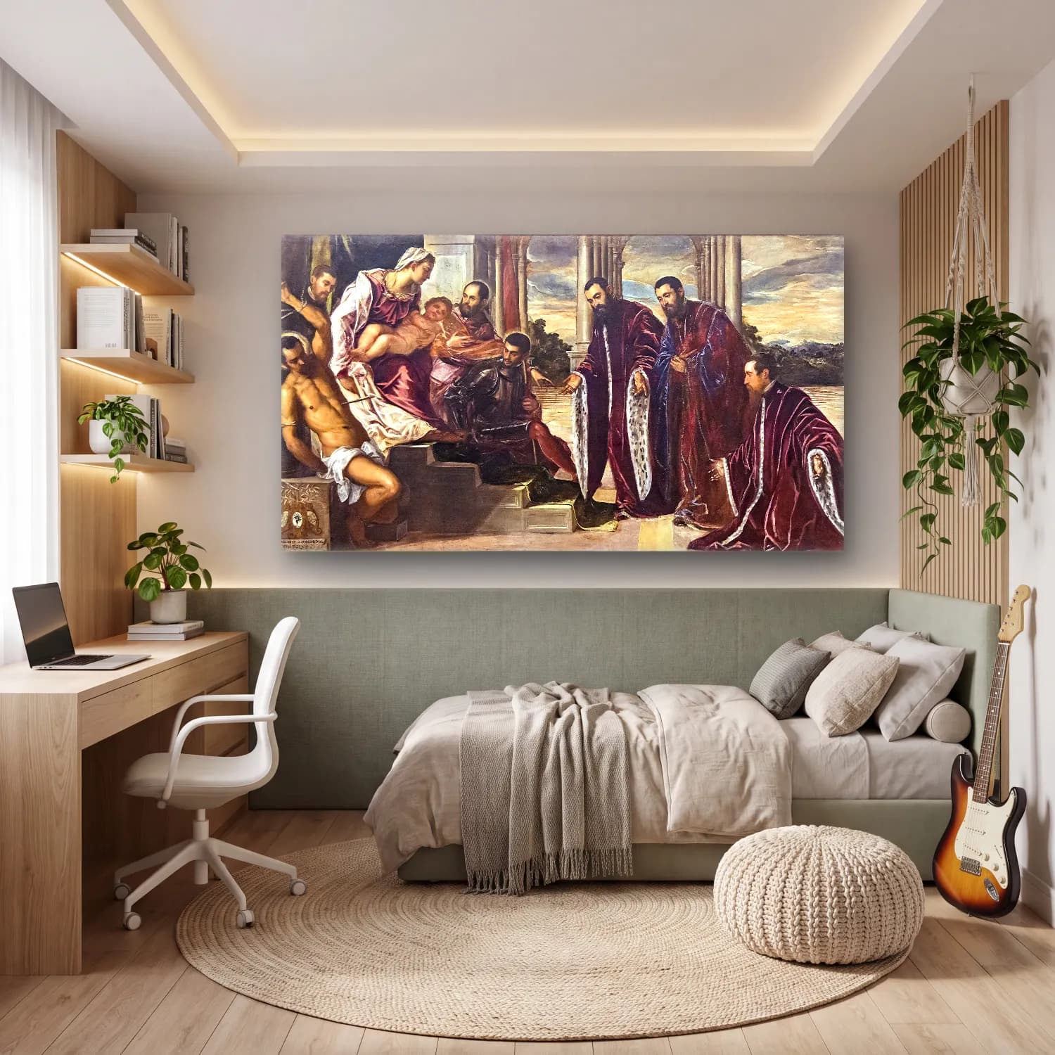 Jacopo Tintoretto – Madonna dei Tesorieri cam tablo — genç odasında