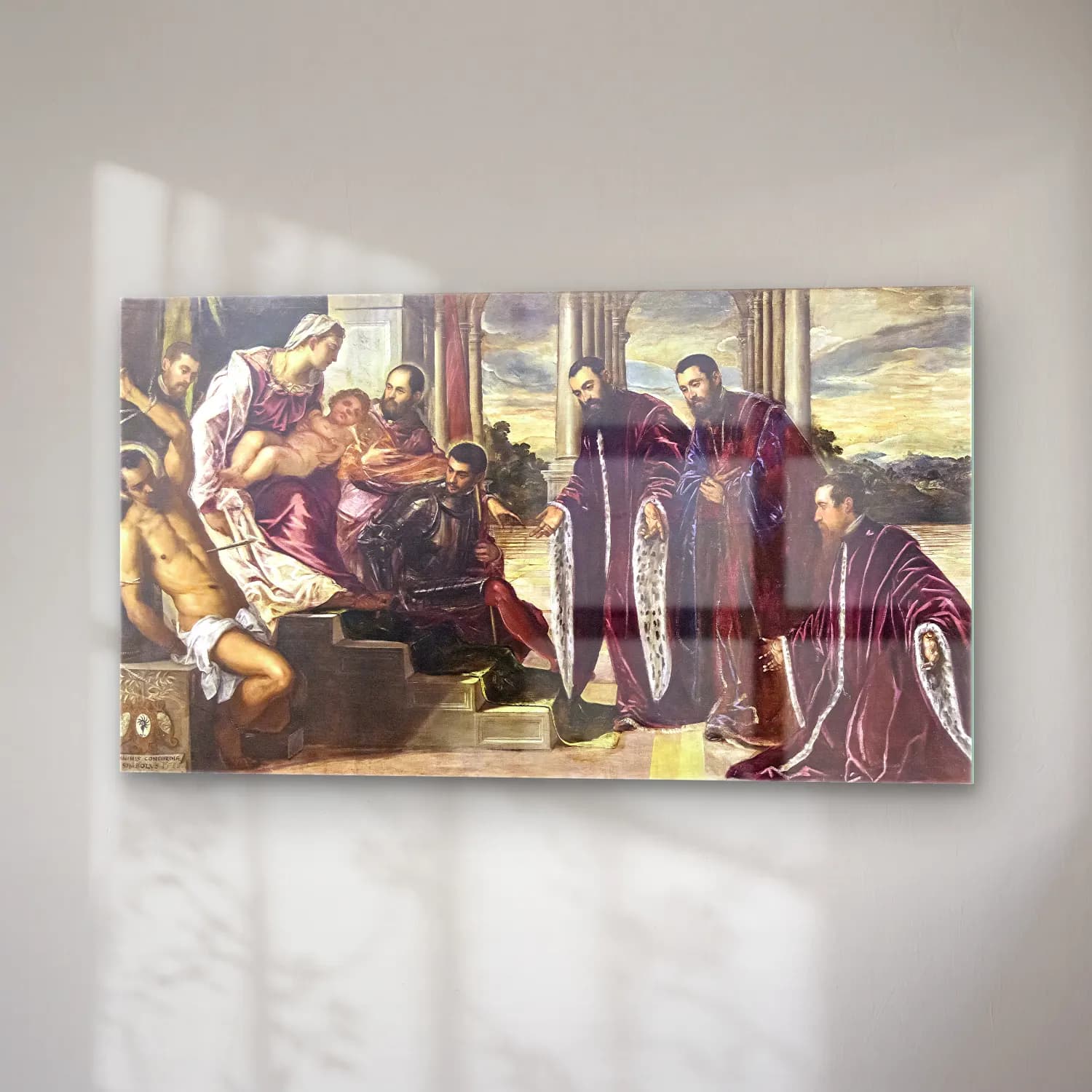 Jacopo Tintoretto – Madonna dei Tesorieri cam tablo — sağ açıdan görünüm